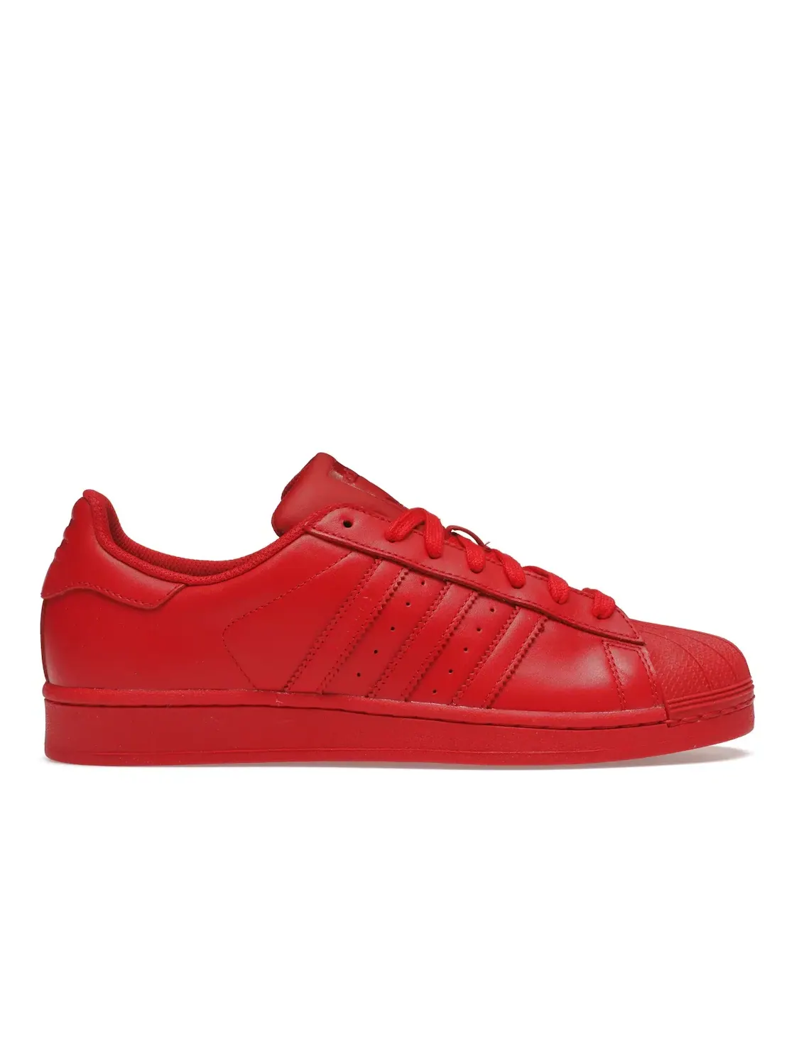 Мужские кроссовки с кожаным верхом Adidas Superstar — изображение 1 из 4, красный/красный/красный