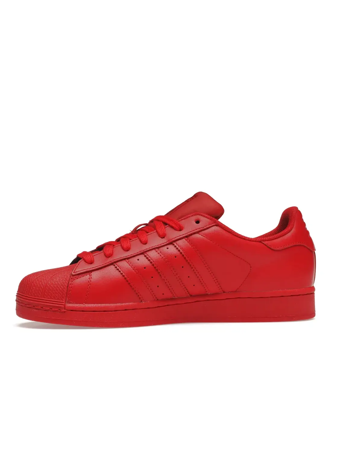 Мужские кроссовки с кожаным верхом Adidas Superstar — изображение 3 из 4, красный/красный/красный
