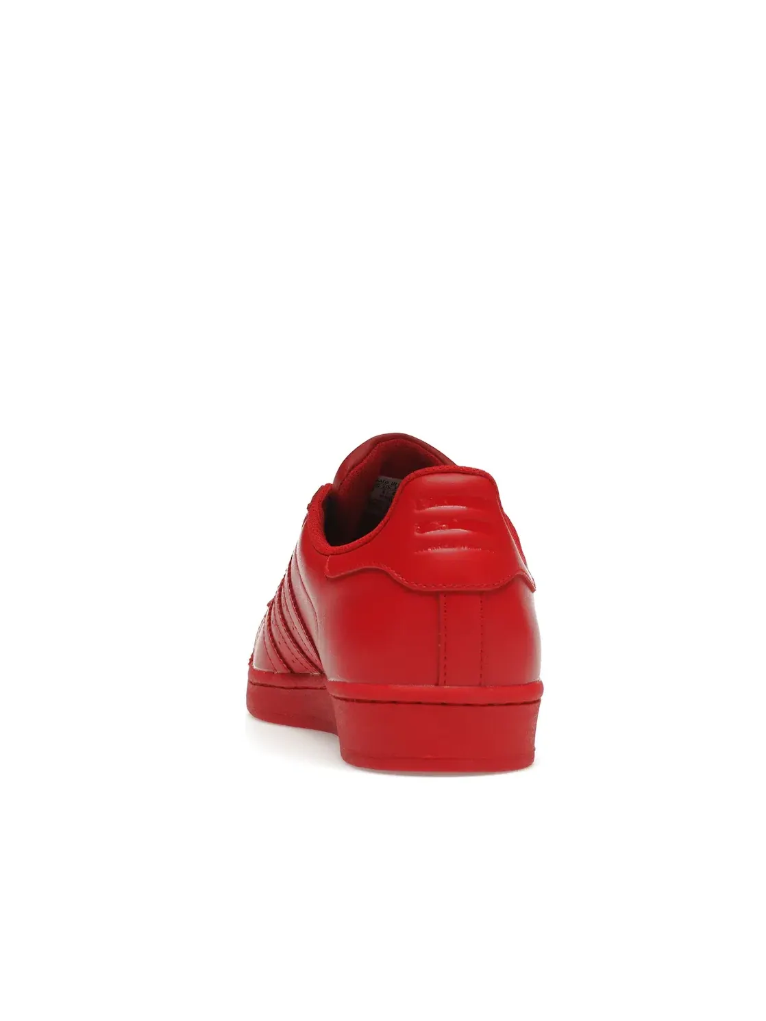 Мужские кроссовки с кожаным верхом Adidas Superstar — изображение 4 из 4, красный/красный/красный