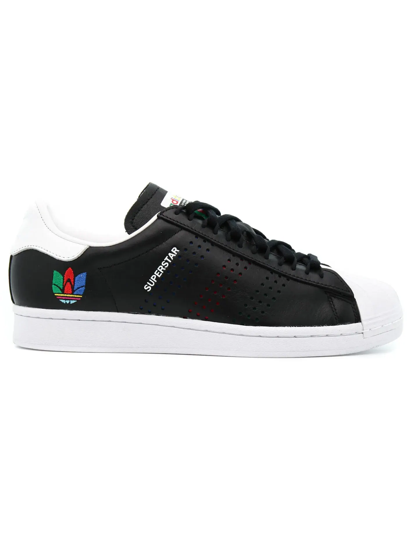 Мужские кроссовки Lifestyle Adidas Superstar — изображение 1 из 1, черный/зеленый/белый