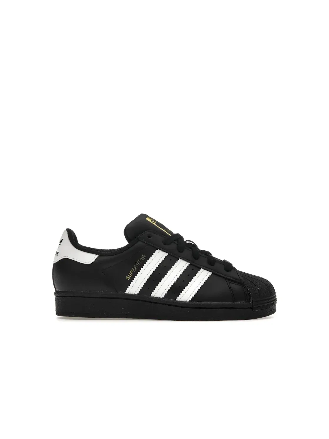 Детские кроссовки lifestyle с принтом Adidas Superstar — изображение 1 из 4, черный белый черный