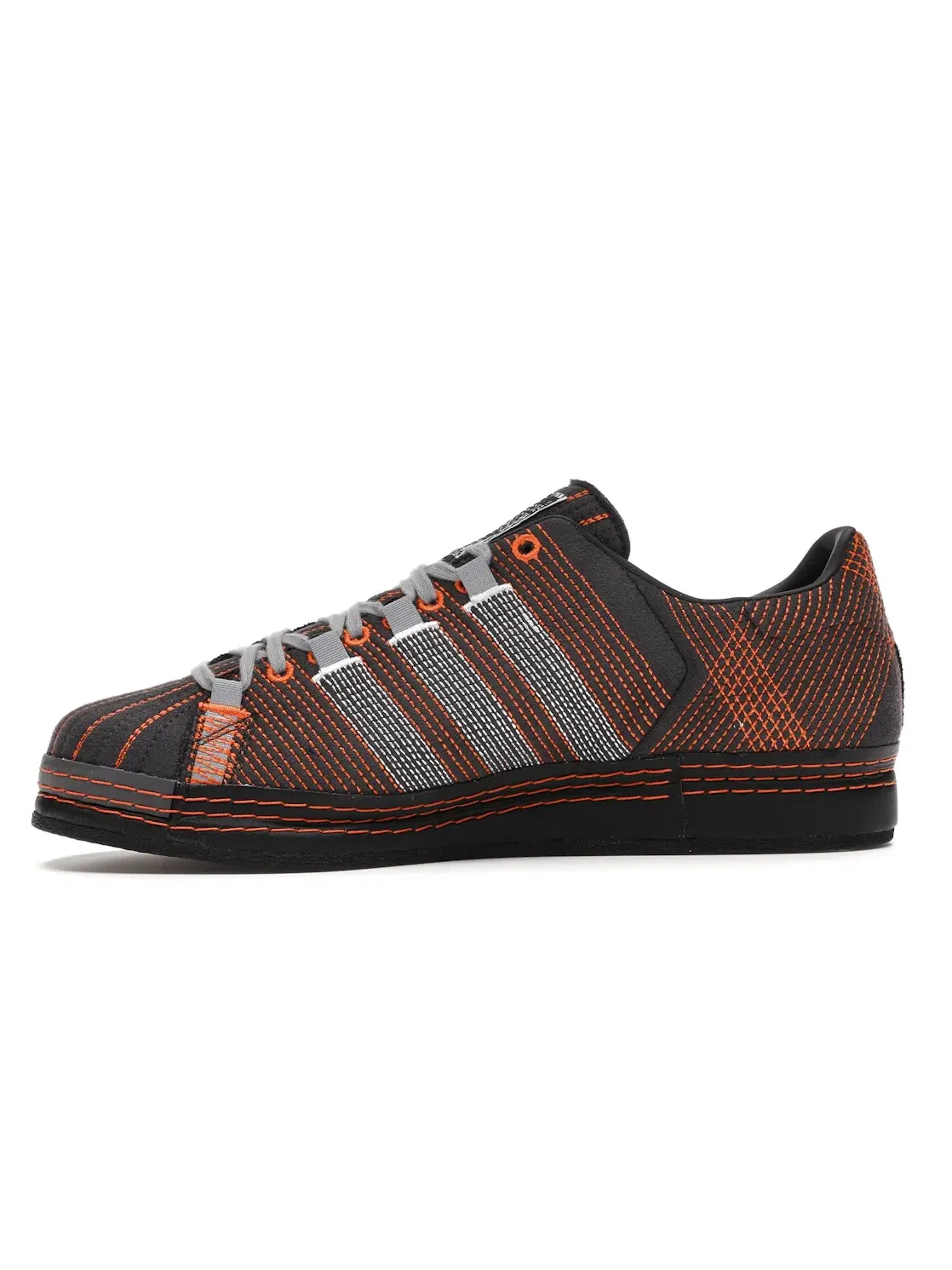 Мужские кроссовки Lifestyle Adidas Superstar Adidas — изображение 3 из 4, черный/белый/оранжевый
