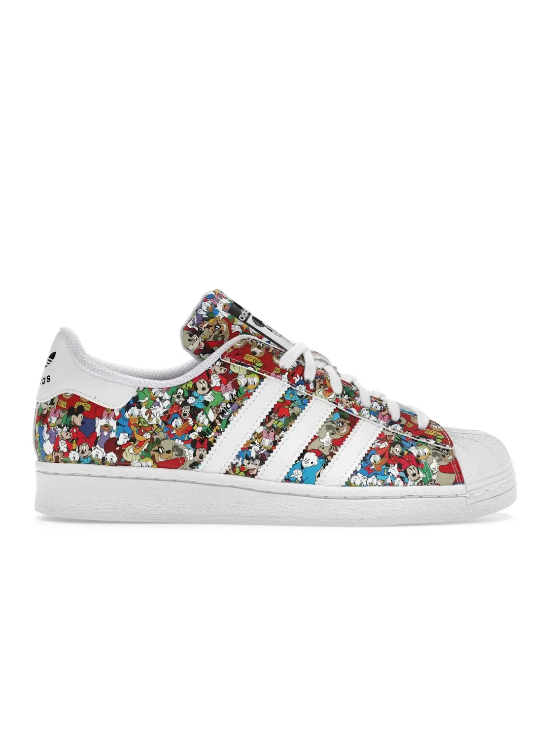 Детские кроссовки для мальчиков с принтом Adidas Superstar Adidas — изображение 1 из 4, черный белый белый