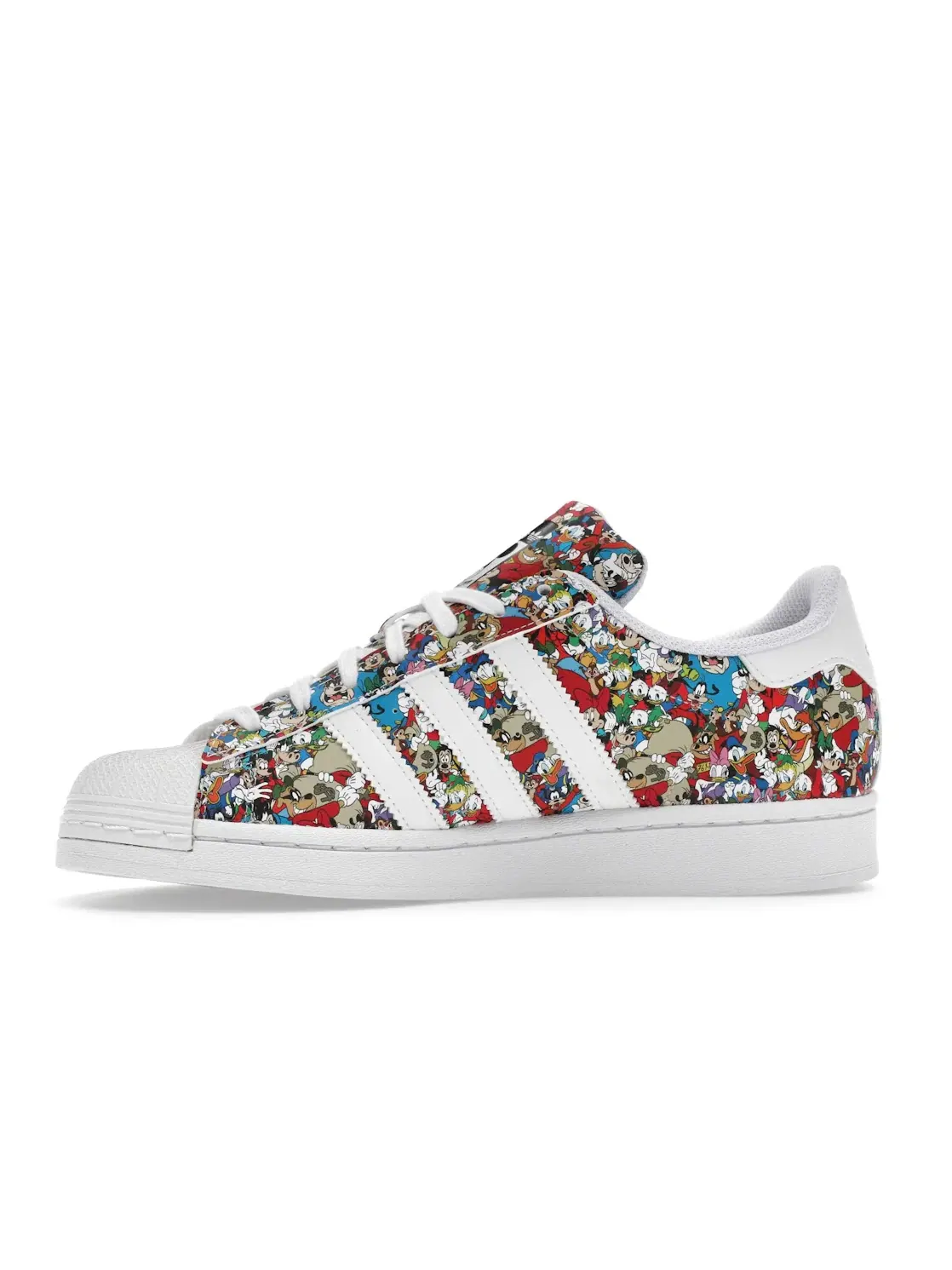 Детские кроссовки для мальчиков с принтом Adidas Superstar Adidas — изображение 3 из 4, черный белый белый
