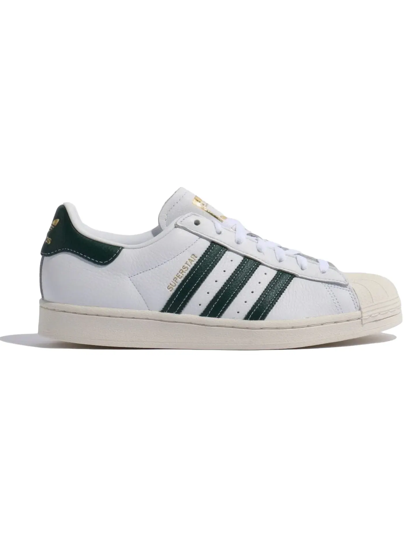 Мужские кроссовки Lifestyle Adidas Superstar — изображение 1 из 1, белый/зеленый/золотистый