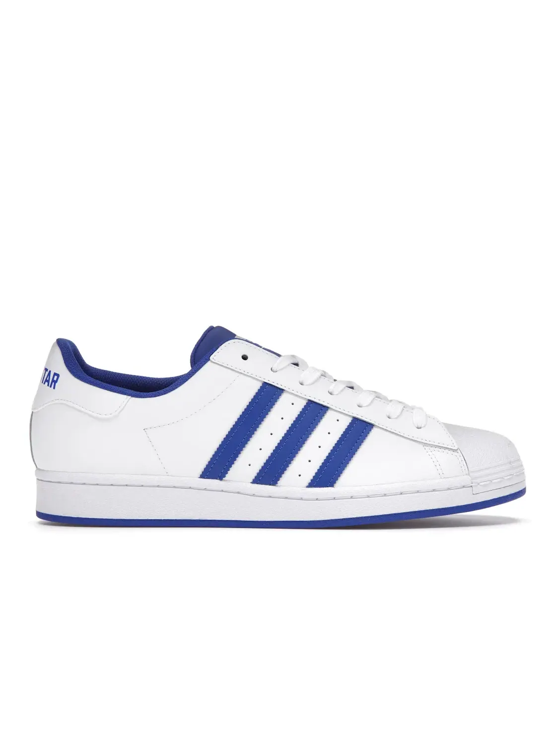 Мужские кроссовки с классическим дизайном Adidas Superstar Adidas — изображение 1 из 4, белый/синий/прозрачный