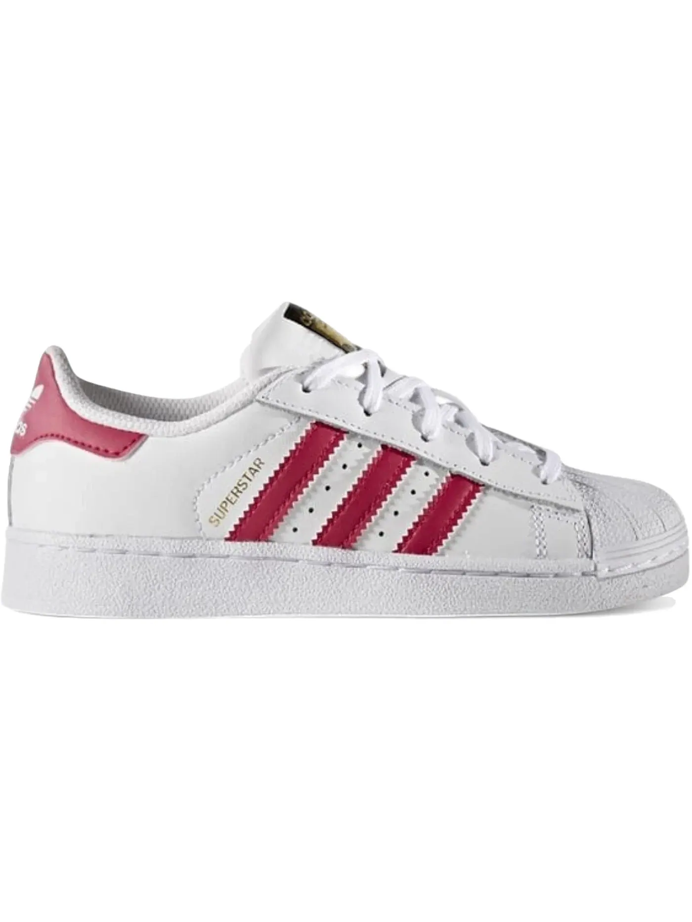 Детские Кроссовки Lifestyle Adidas Superstar Foundation — изображение 1 из 1, белый розовый белый