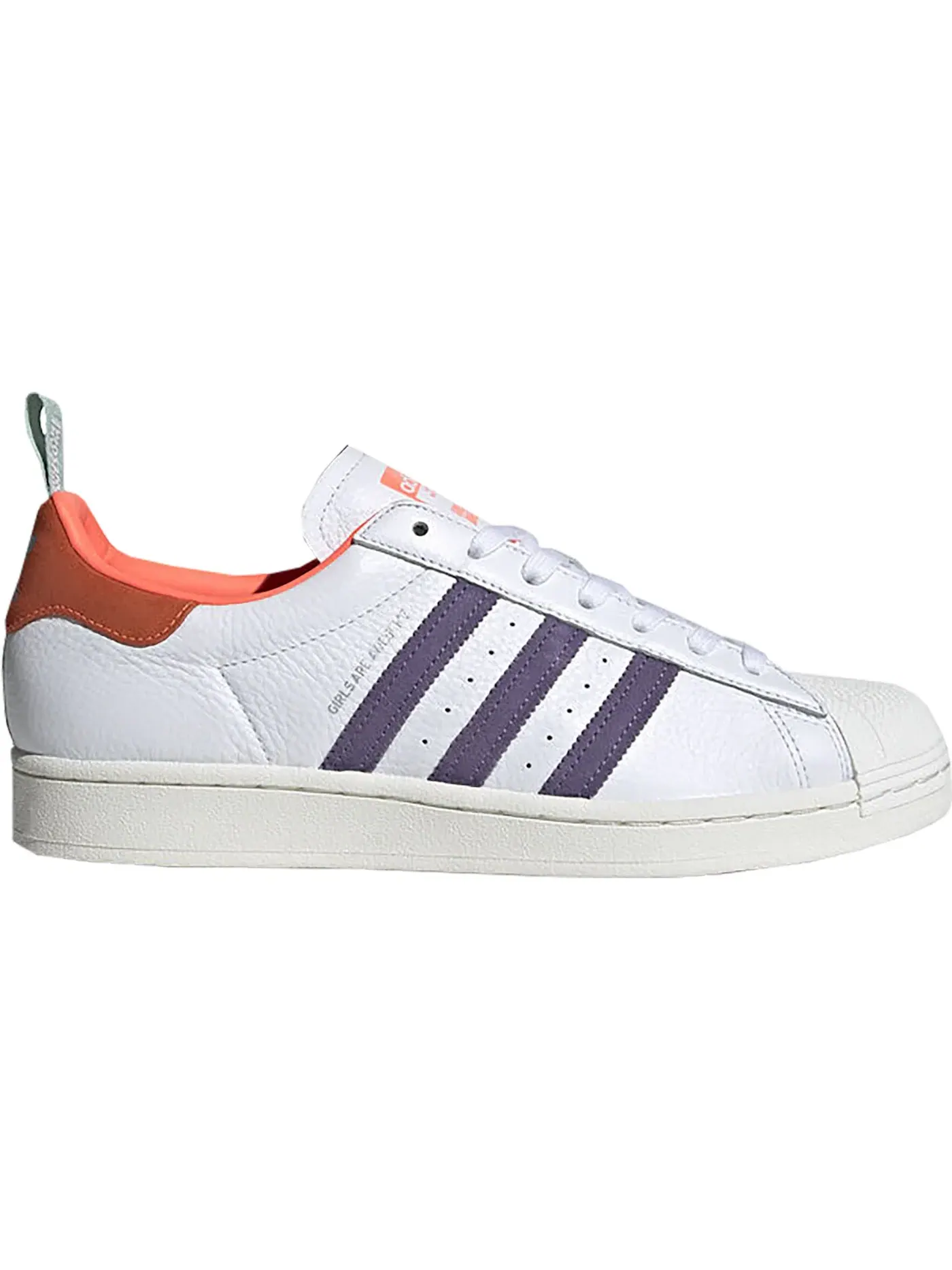 Женские кроссовки Lifestyle Adidas Superstar — изображение 1 из 1, белый/розовый