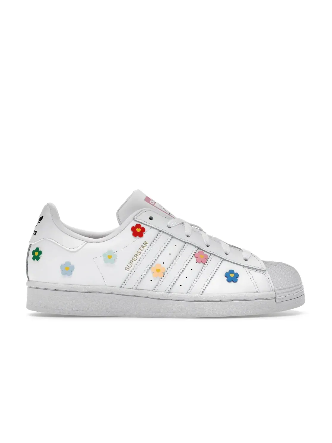 Детские кроссовки с принтом Adidas Superstar Adidas — изображение 1 из 4, белый/белый/черный