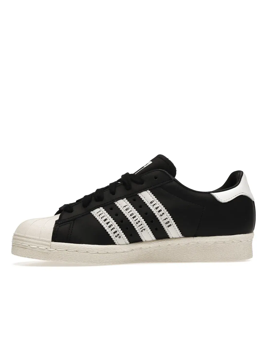 Мужские кроссовки с кожаным верхом Adidas Superstar — изображение 3 из 4, черный/белый/белый