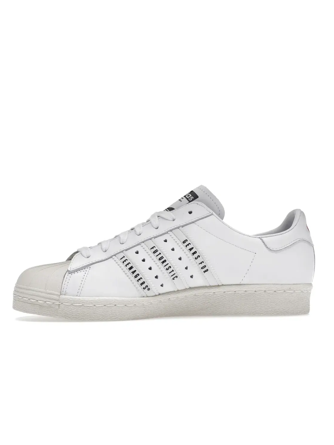 Мужские кроссовки с коллаборацией Human Made Adidas Superstar — изображение 3 из 4, белый/белый/белый