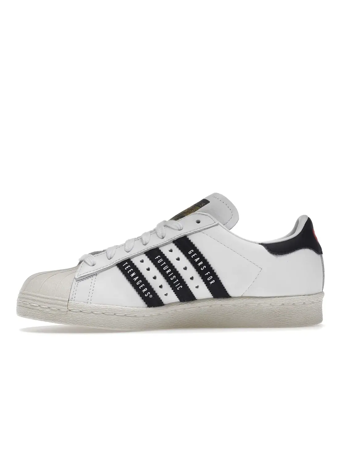 Мужские кроссовки с перфорацией Adidas Superstar — изображение 3 из 4, белый/черный/белый