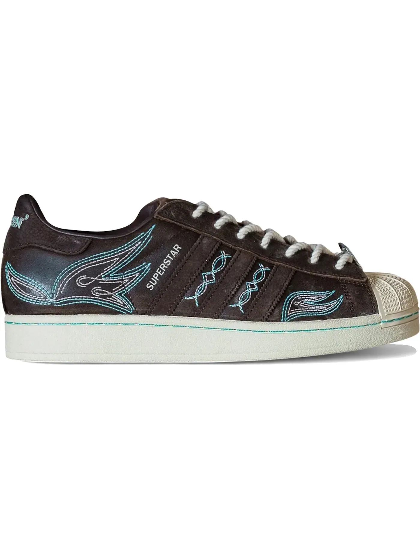 Мужские кроссовки Lifestyle Adidas Superstar II — изображение 1 из 1, коричневый/синий/белый
