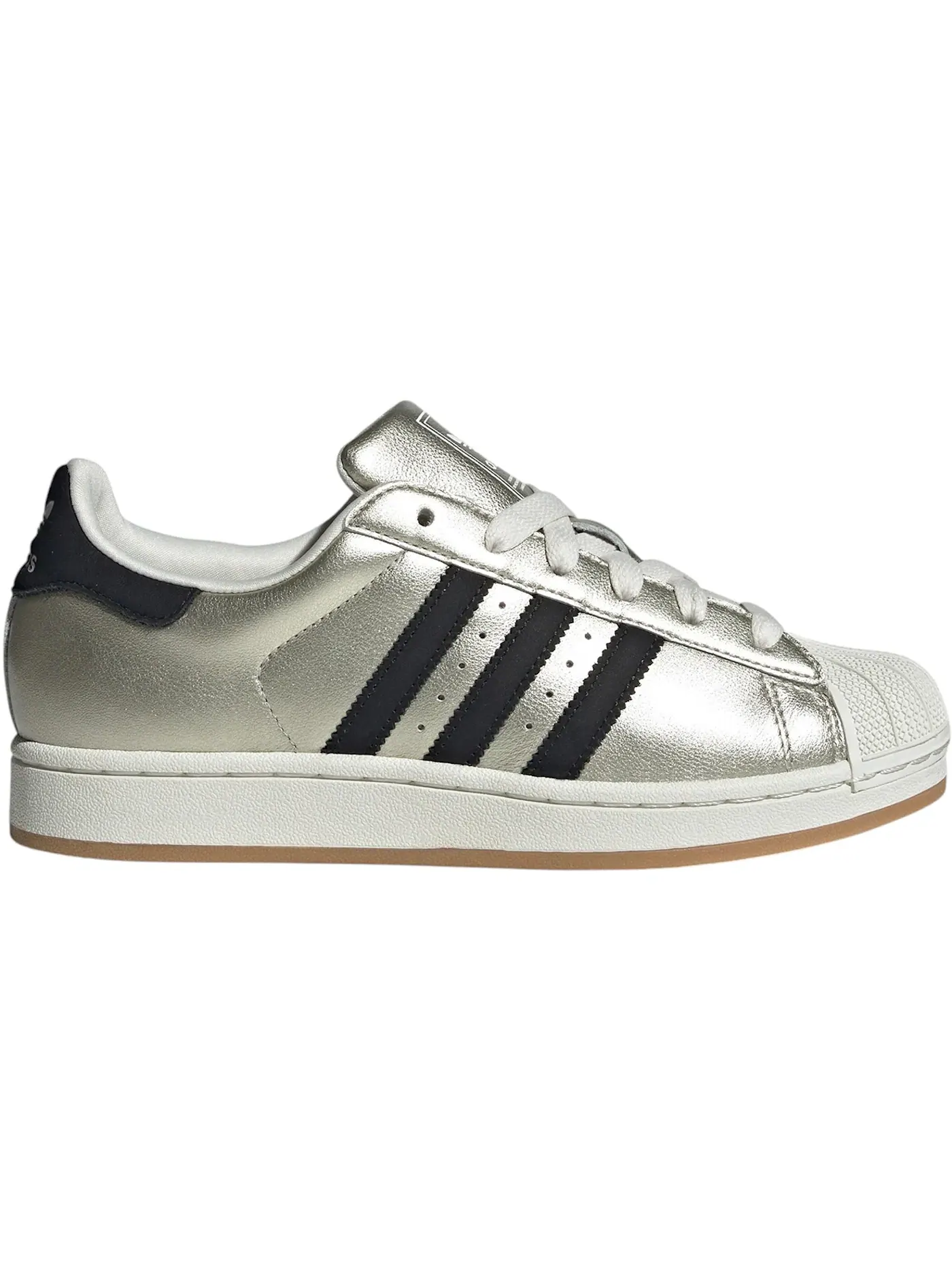 Женские кроссовки lifestyle с перфорированным носком Adidas Superstar II — изображение 1 из 1, черный