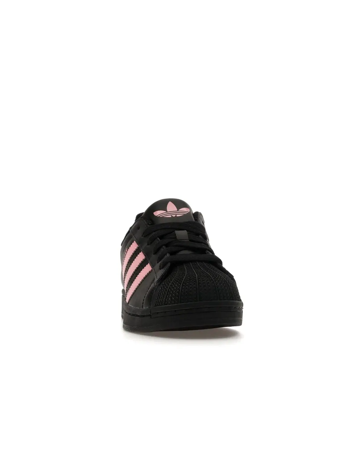 Детские кроссовки с перфорированным носком Adidas Superstar II — изображение 2 из 4, черный/розовый/черный
