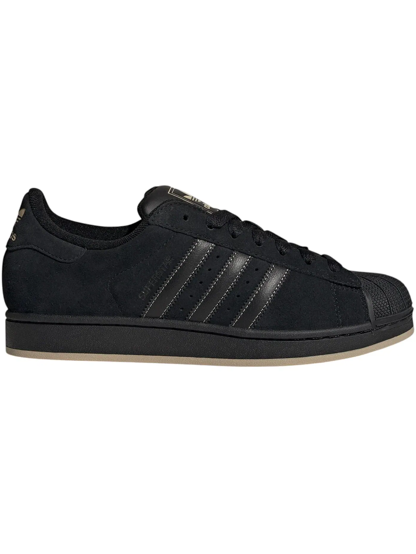 Мужские кроссовки Lifestyle Adidas Superstar II — изображение 1 из 1, черный/черный/хаки