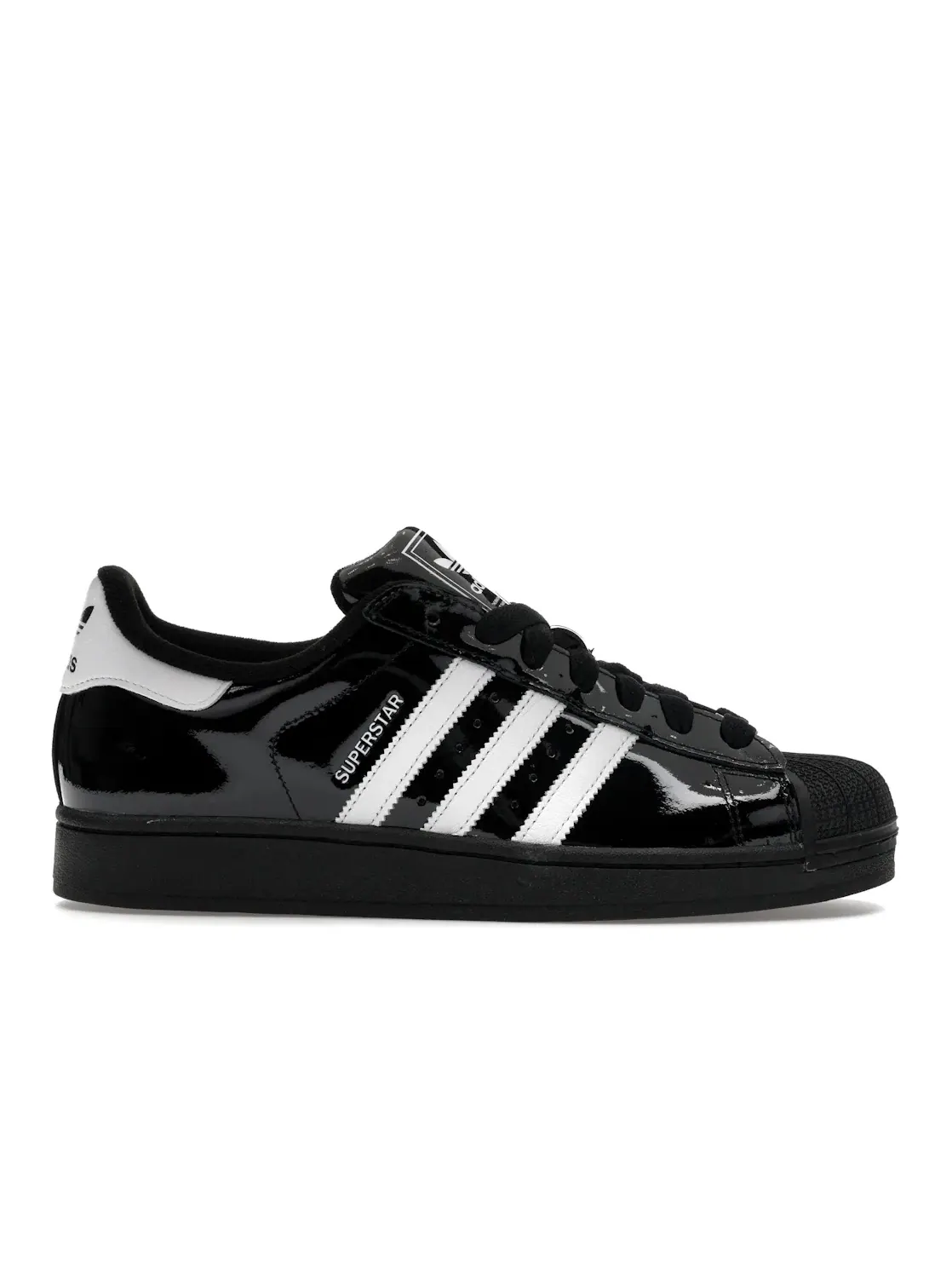 Мужские кроссовки Lifestyle с лакированной кожи Adidas Superstar II — изображение 1 из 4, черный/белый/черный