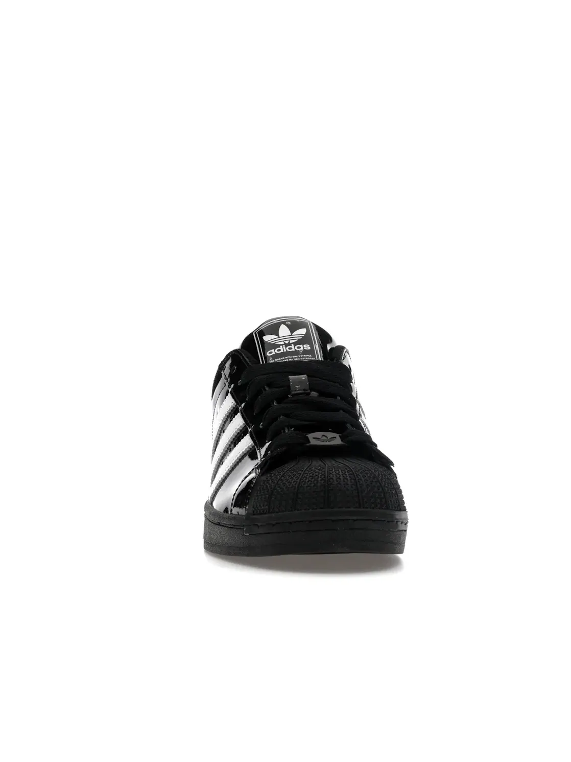 Мужские кроссовки Lifestyle с лакированной кожи Adidas Superstar II — изображение 2 из 4, черный/белый/черный