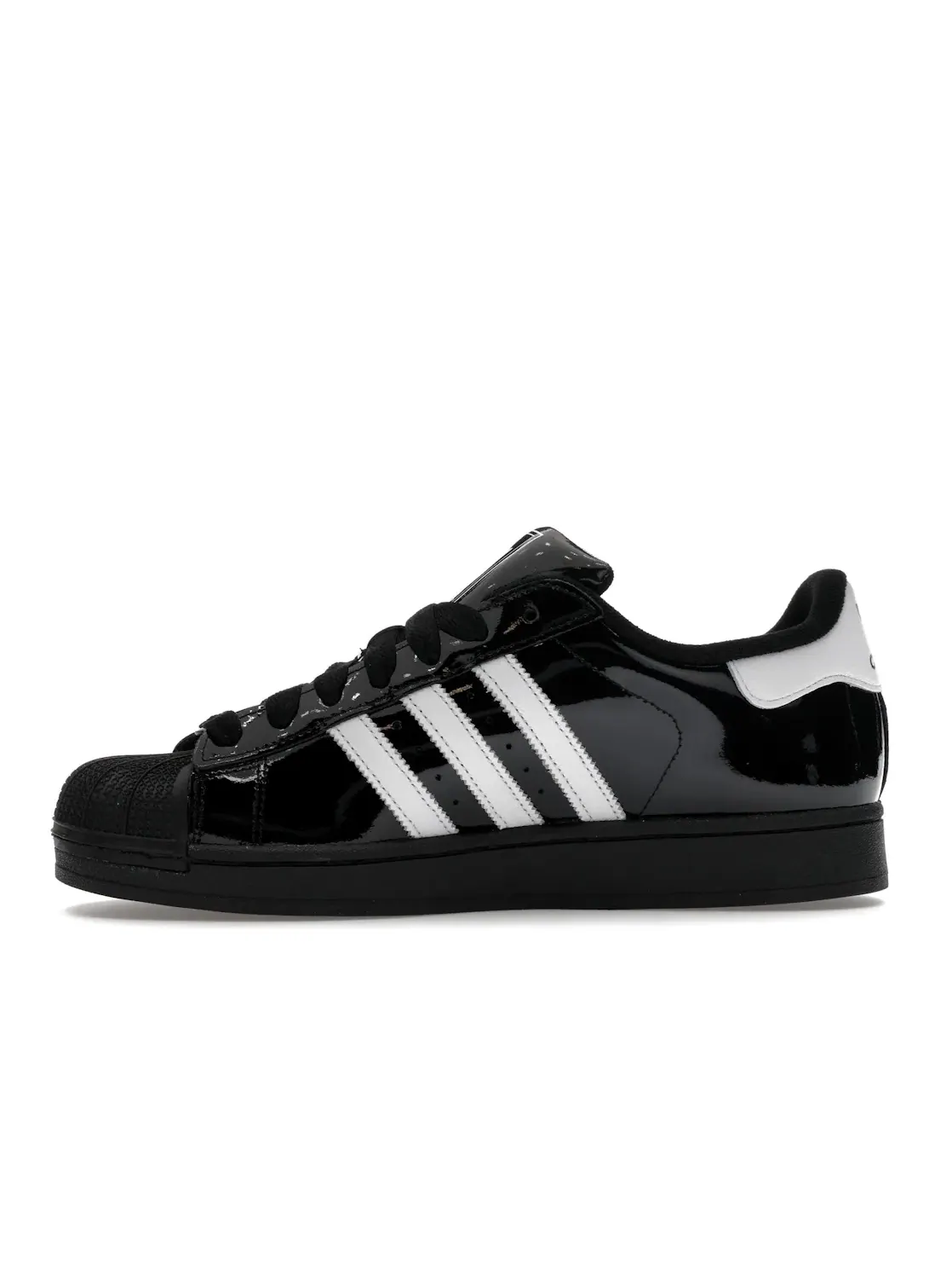 Мужские кроссовки Lifestyle с лакированной кожи Adidas Superstar II — изображение 3 из 4, черный/белый/черный
