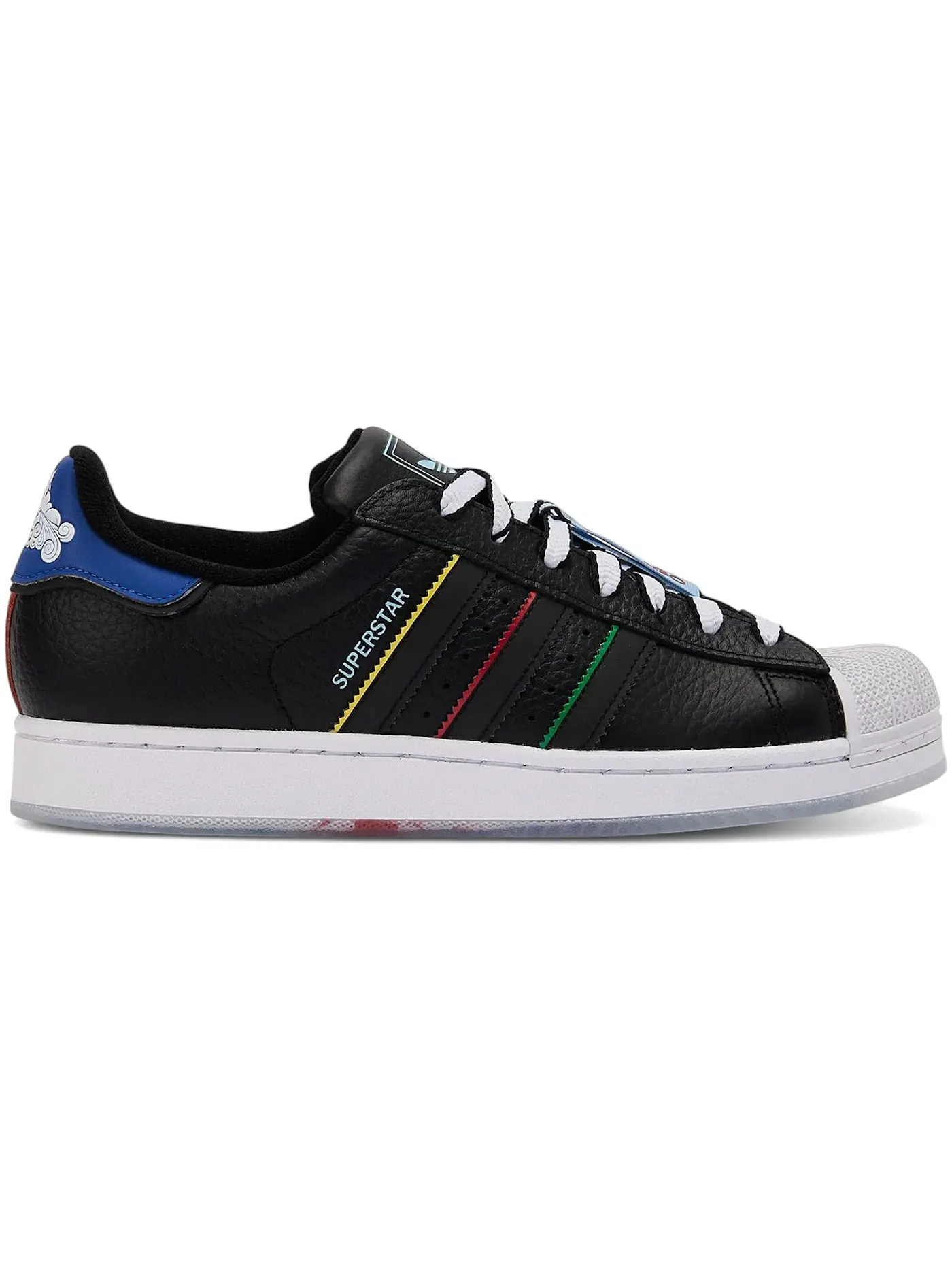 Мужские кроссовки Lifestyle Adidas Superstar II — изображение 1 из 1, черный/белый/синий