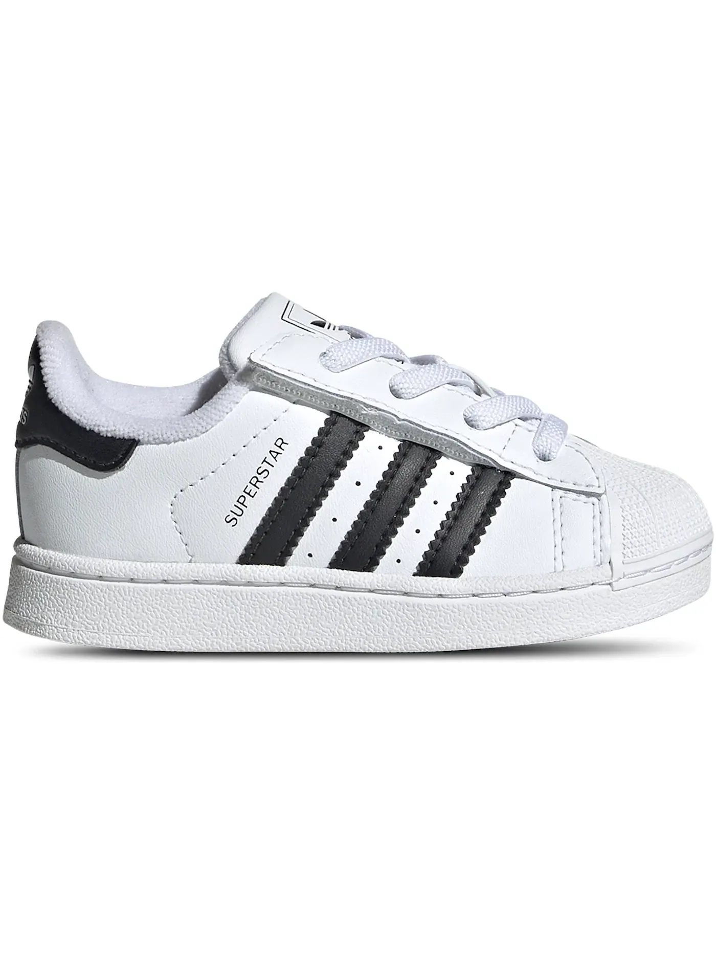 Детские кроссовки с кожаным верхом Adidas Superstar II — изображение 1 из 1, белый черный белый