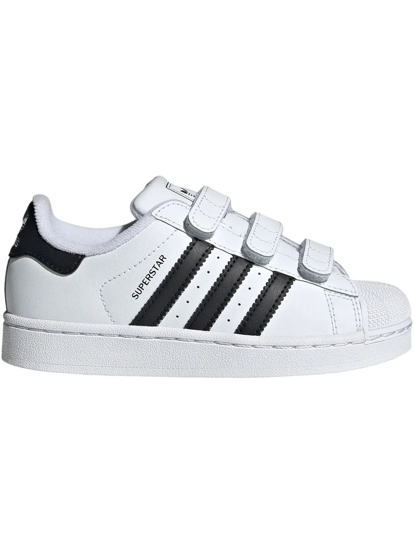 Детские кроссовки lifestyle с удобной застежкой Adidas Superstar II Comfort Closure — изображение 1 из 1, белый черный
