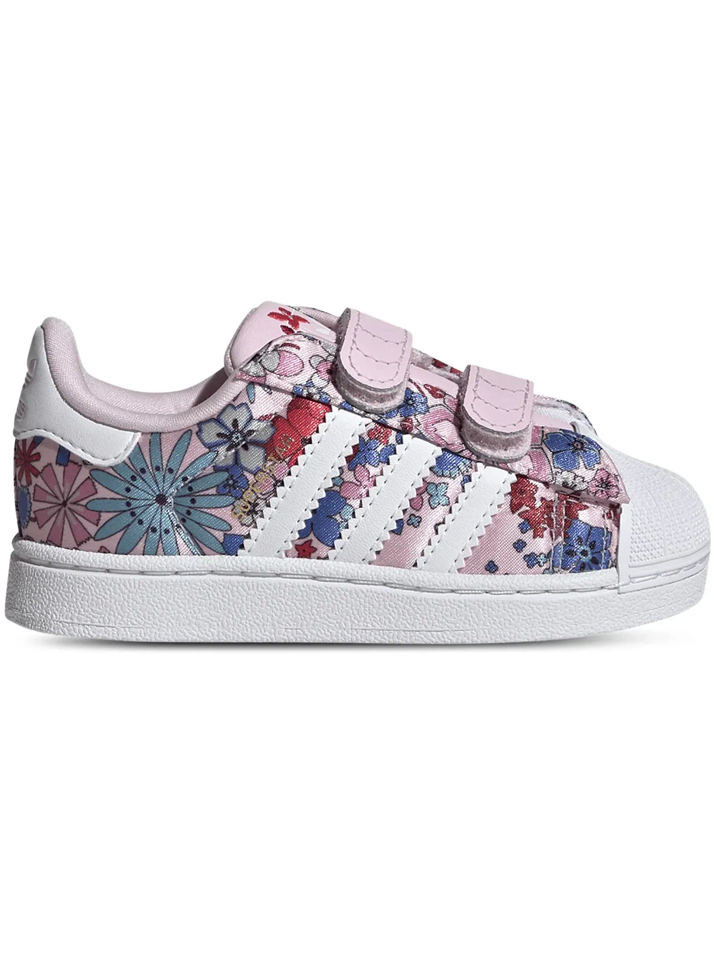 Детские кроссовки с цветочным принтом Adidas Superstar II Comfort Closure Liberty London — изображение 1 из 1