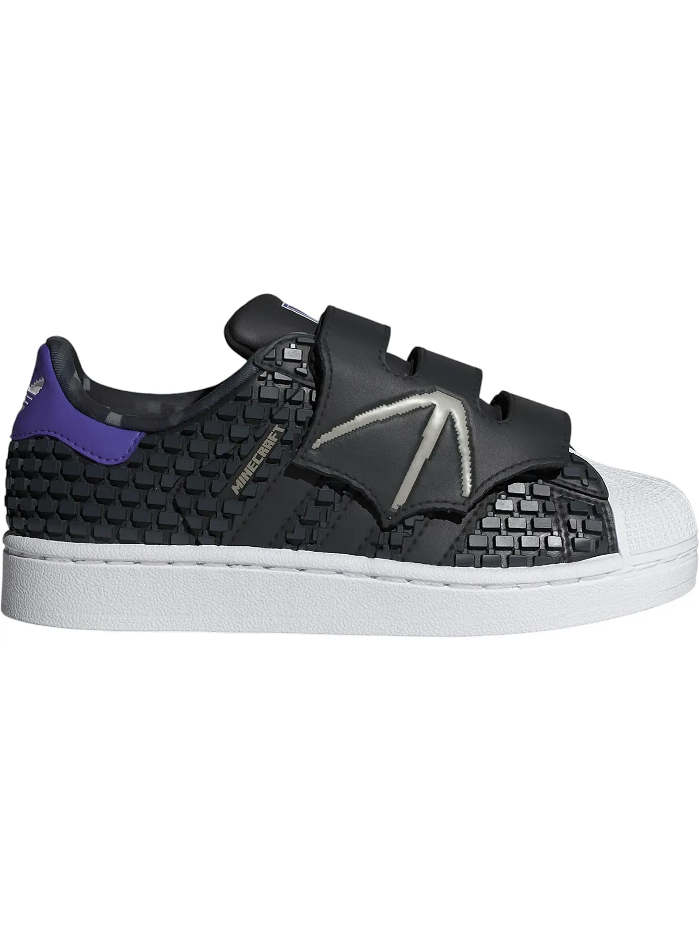 Детские кроссовки с удобной застежкой Adidas Superstar II Comfort Closure — изображение 1 из 1, черный/черный/белый