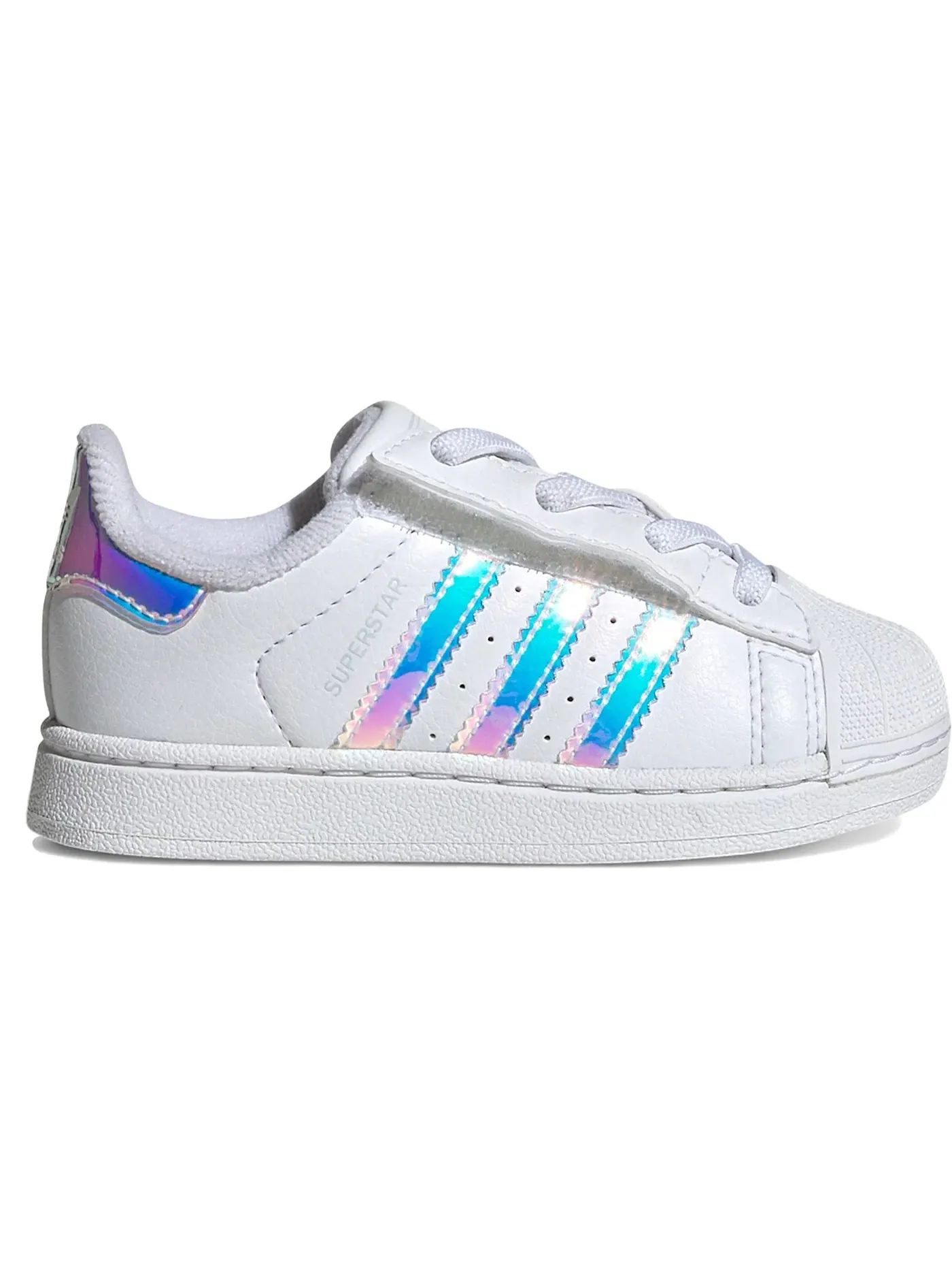 Детские кеды Lifestyle с принтом Superstar II Comfort Closure Adidas — изображение 1 из 1, белый//синий