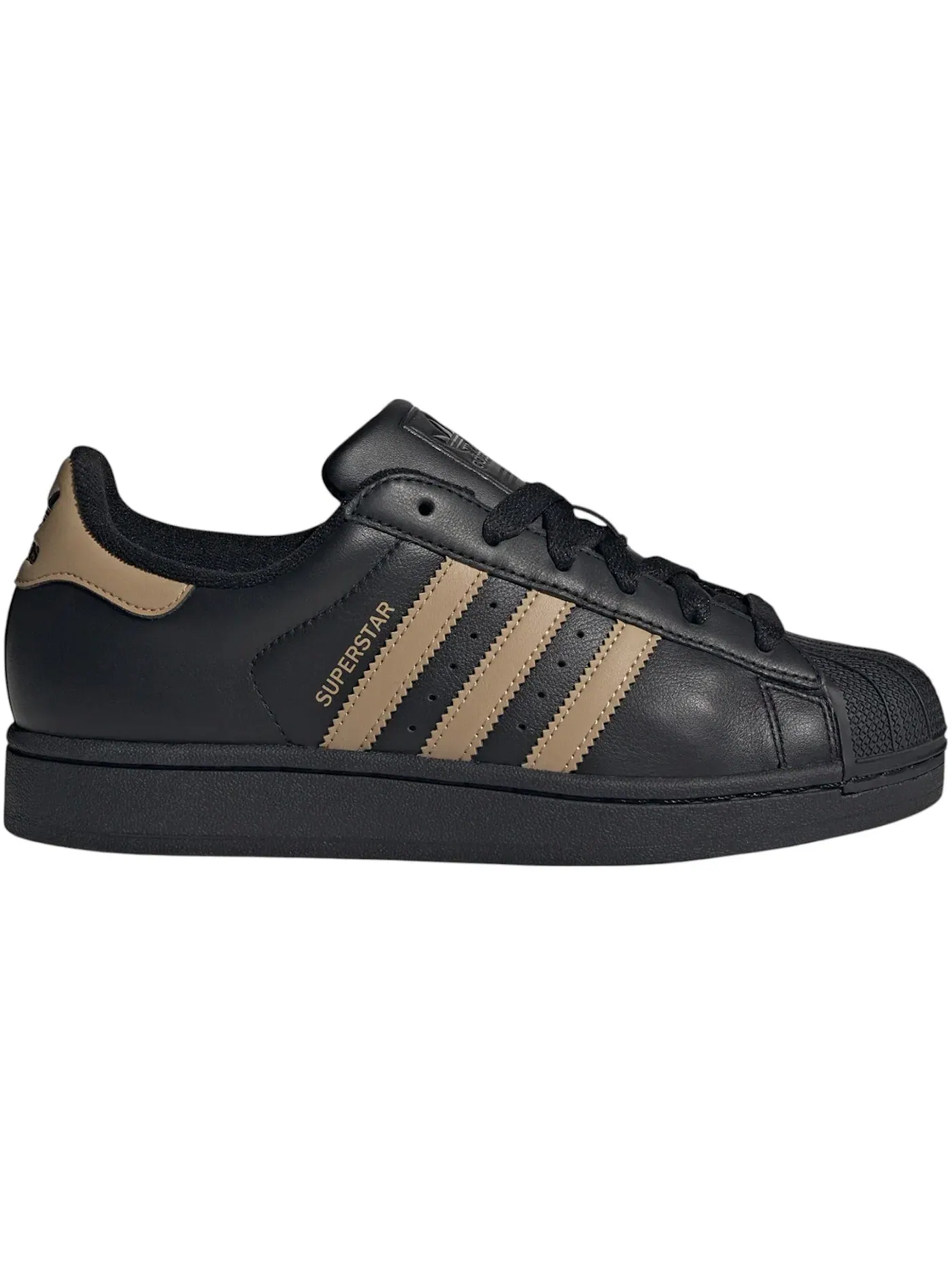 Женские кроссовки с замшевым верхом Adidas Superstar II — изображение 1 из 1, черный//черный
