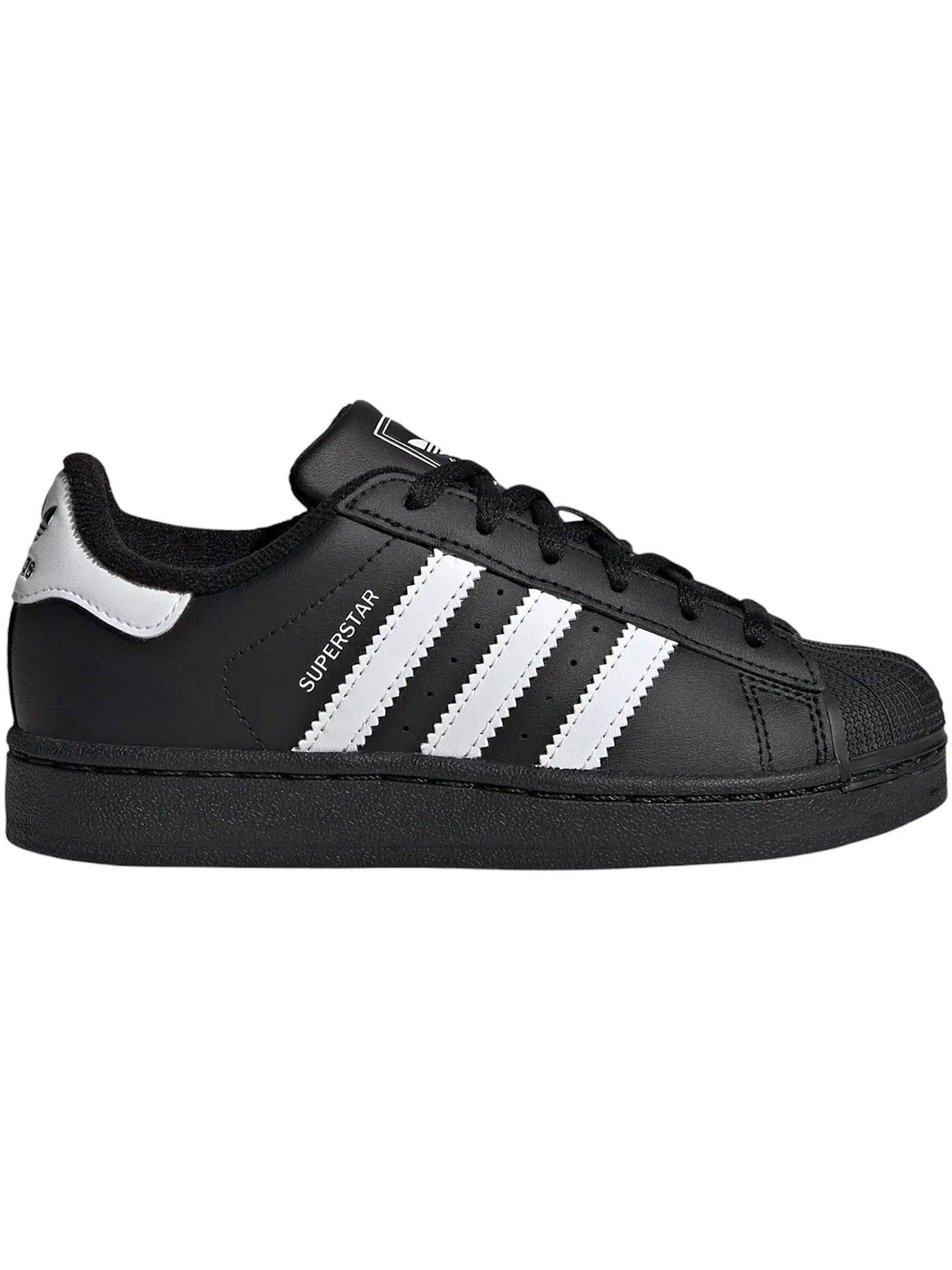 Детские кроссовки Lifestyle с контрастным дизайном Adidas Superstar II — изображение 1 из 1, черный/белый/черный
