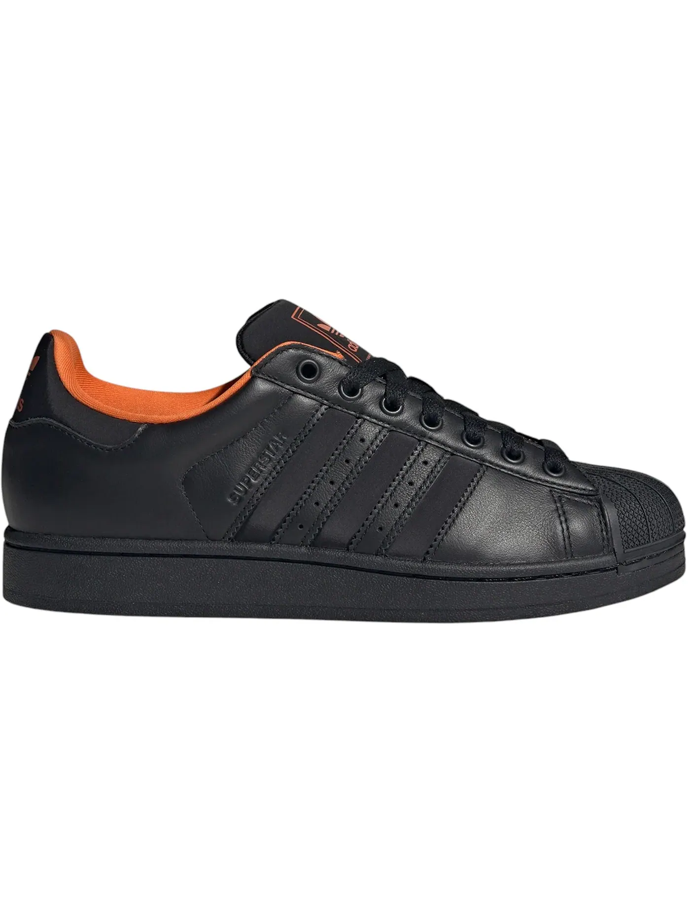 Мужские кроссовки Lifestyle Adidas Superstar II — изображение 1 из 1, черный черный оранжевый