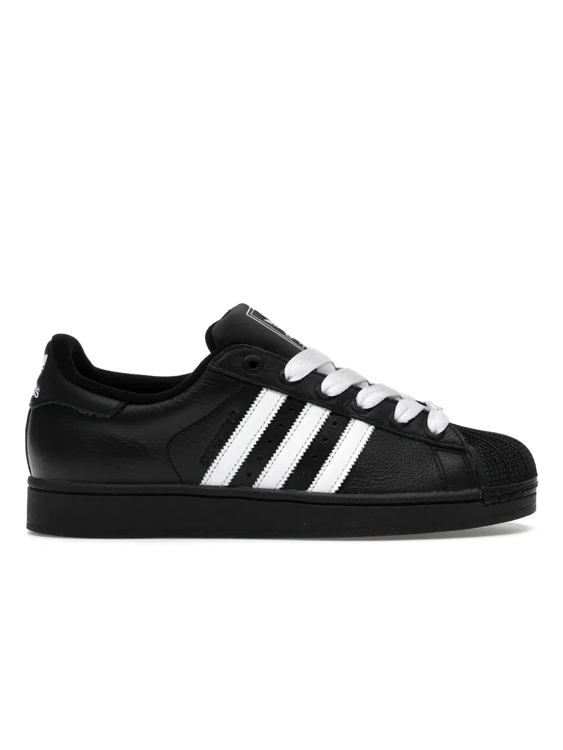 Мужские кроссовки с кожаным верхом Adidas Superstar II — изображение 1 из 4, черный/белый/черный