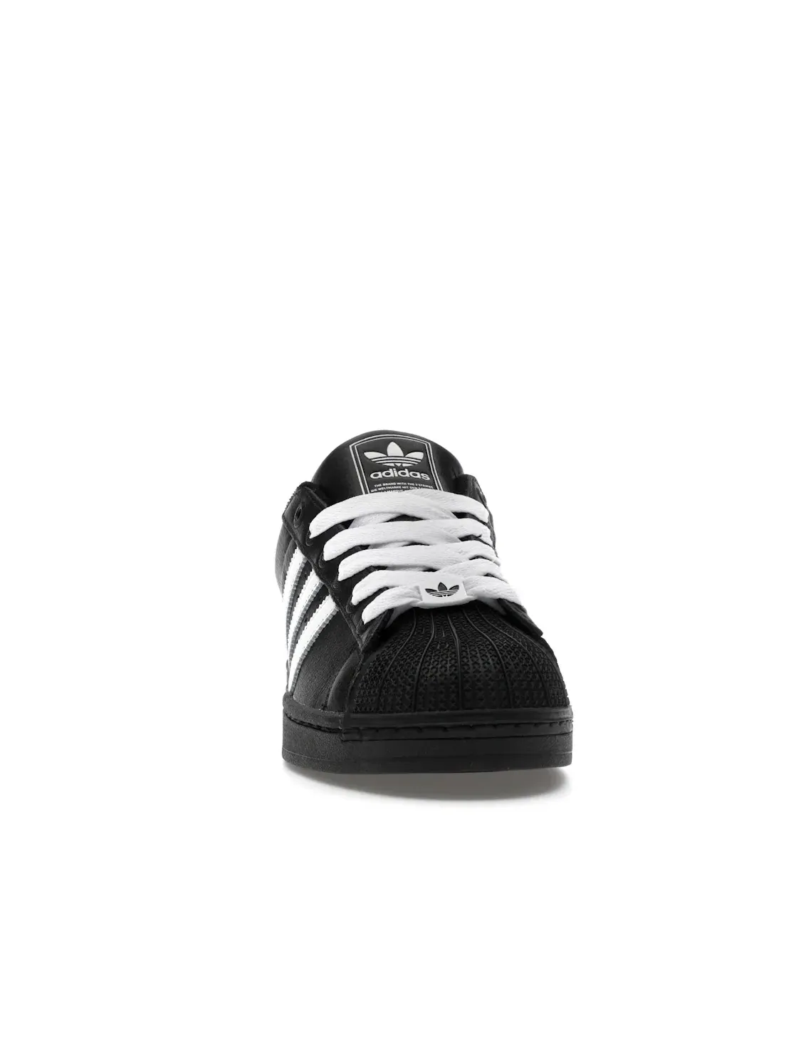Мужские кроссовки с кожаным верхом Adidas Superstar II — изображение 2 из 4, черный/белый/черный