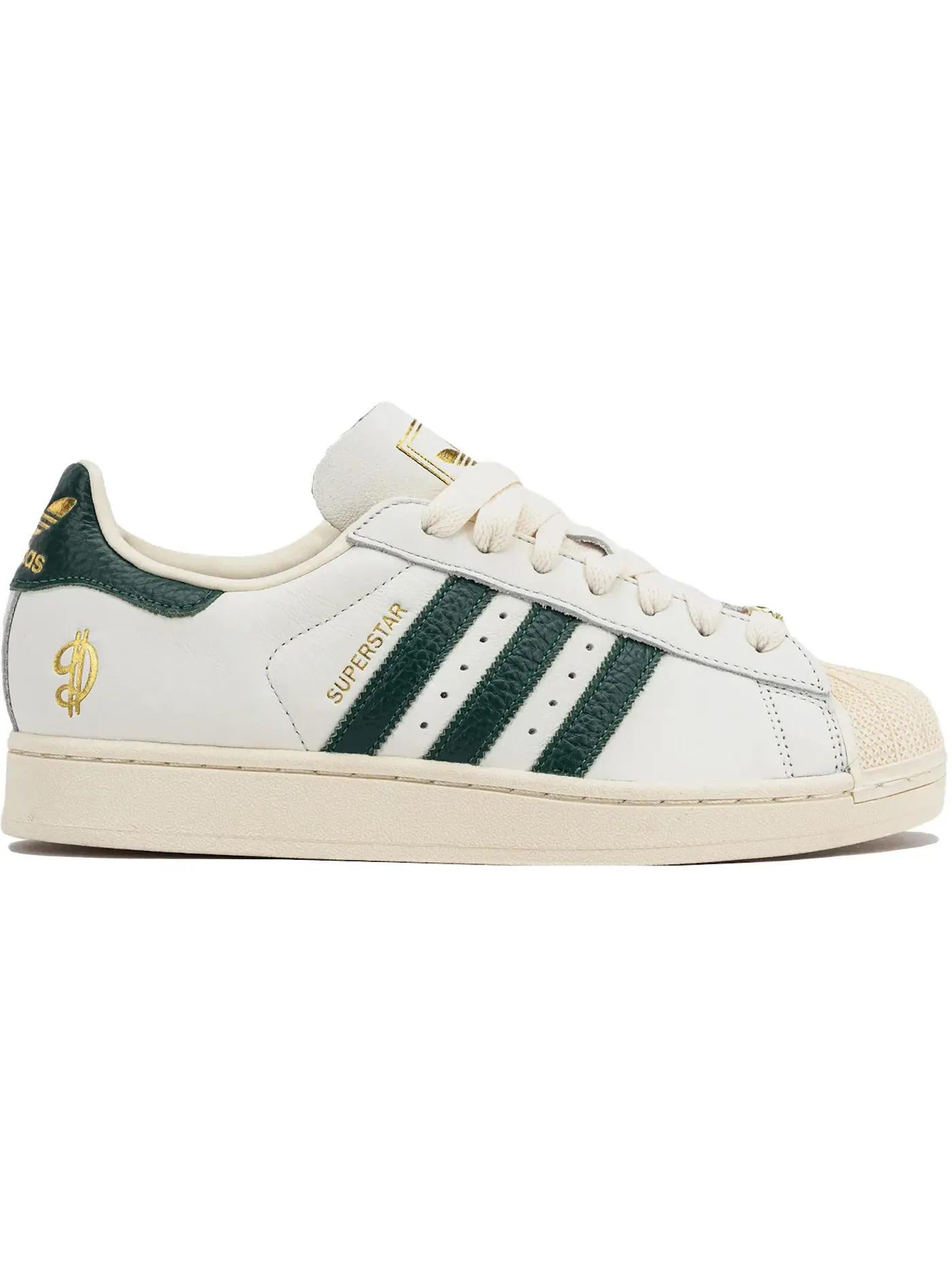 Мужские кроссовки Lifestyle Adidas Superstar II — изображение 1 из 1, белый/зеленый/бежевый