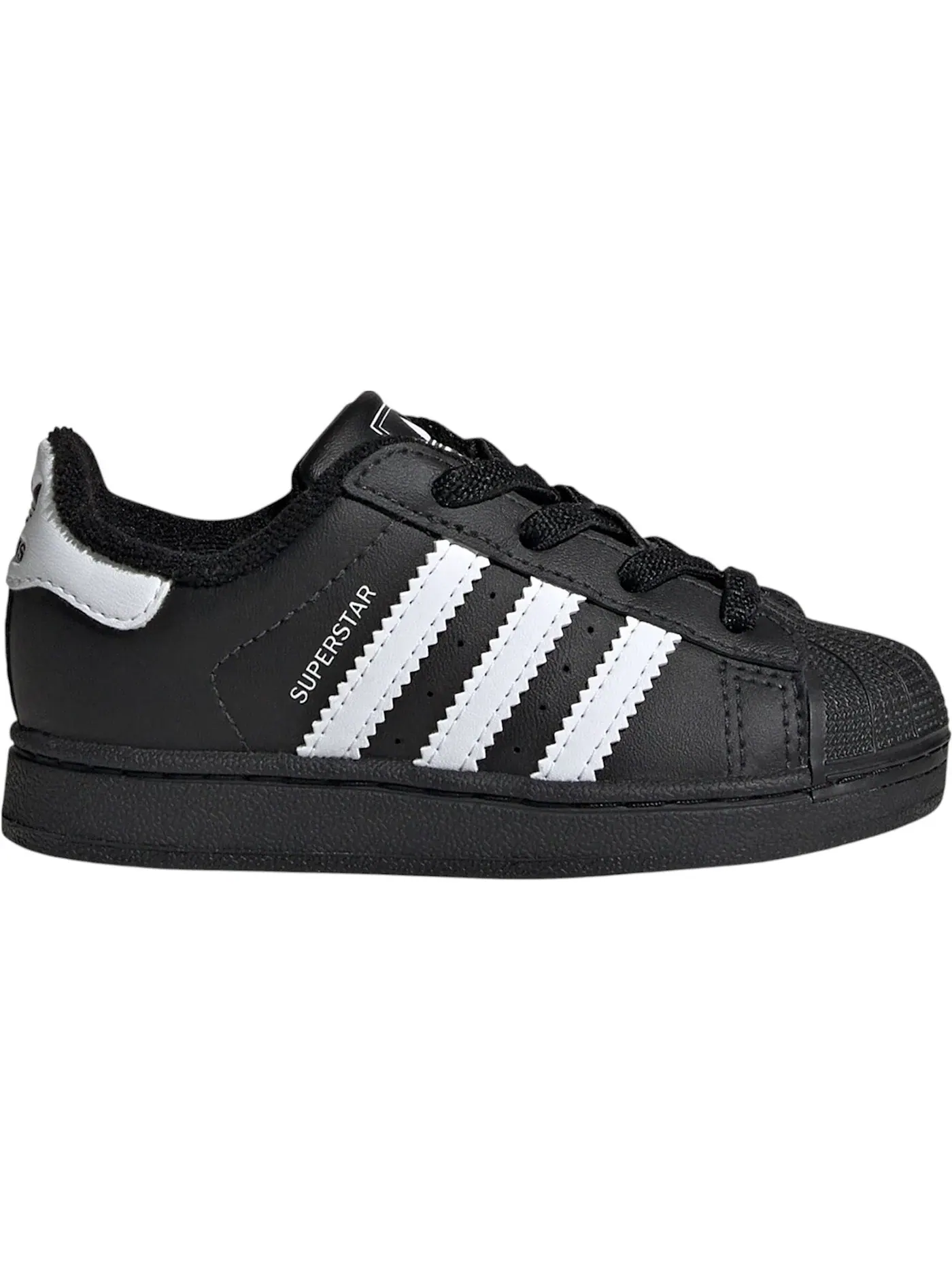Детские кроссовки Lifestyle с эластичной шнуровкой Adidas Superstar II Elastic Lace — изображение 1 из 1, черный/белый/черный