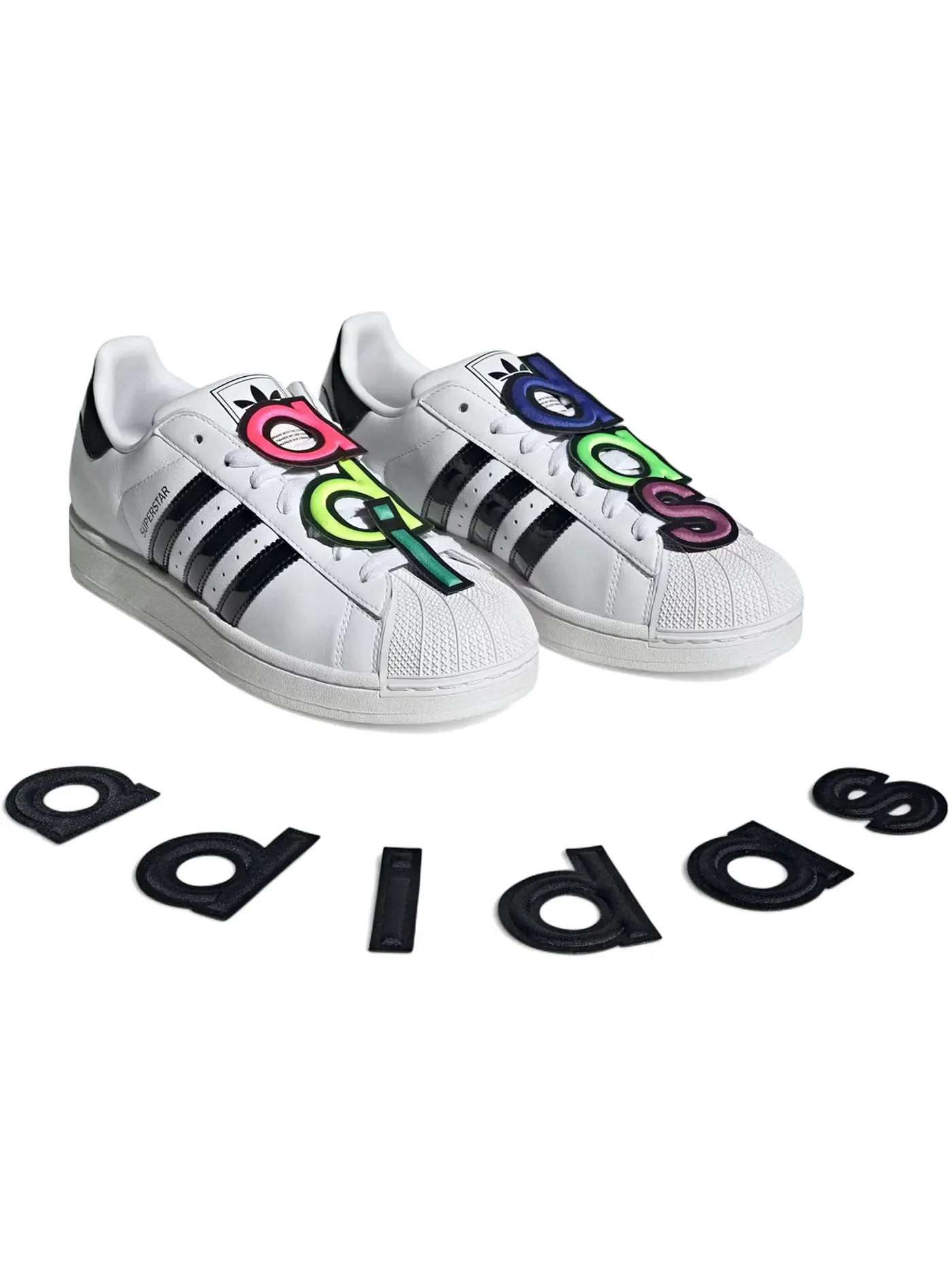 Мужские кроссовки lifestyle Adidas Superstar II Jeremy Scott — изображение 2 из 2, белый черный черный