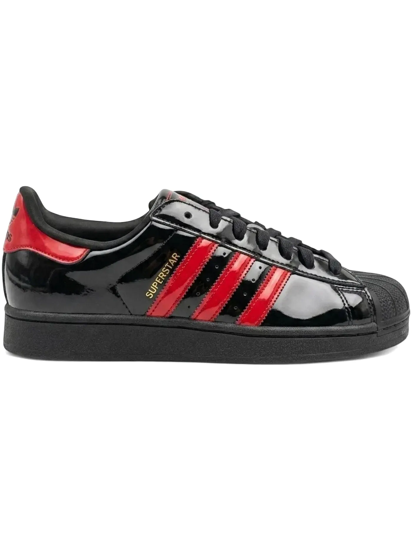 Мужские кроссовки Lifestyle Adidas Superstar II — изображение 1 из 1, черный/красный