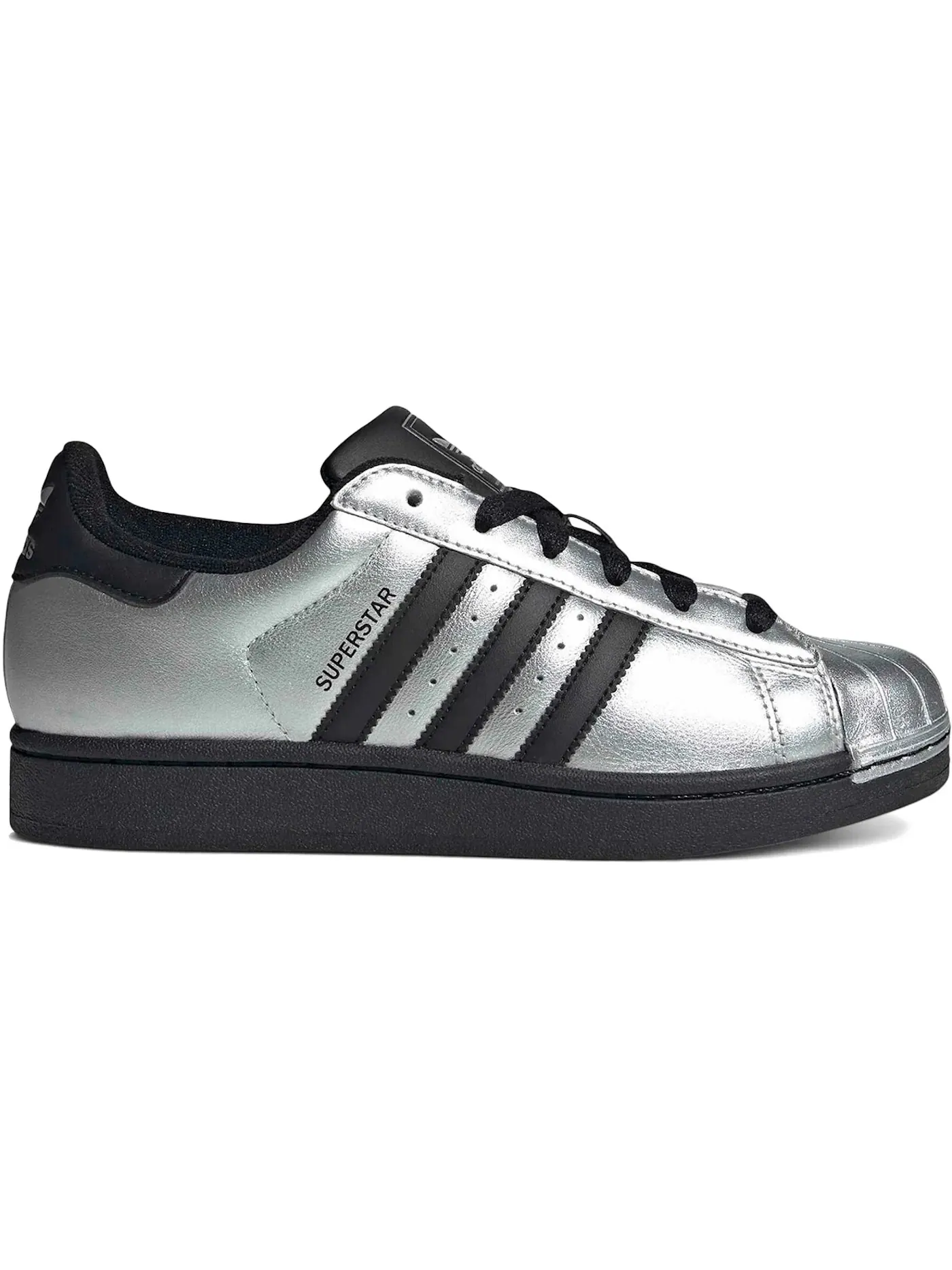 Женские кроссовки Lifestyle Adidas Superstar II Silver Metallic, Core Black — изображение 1 из 1, черный