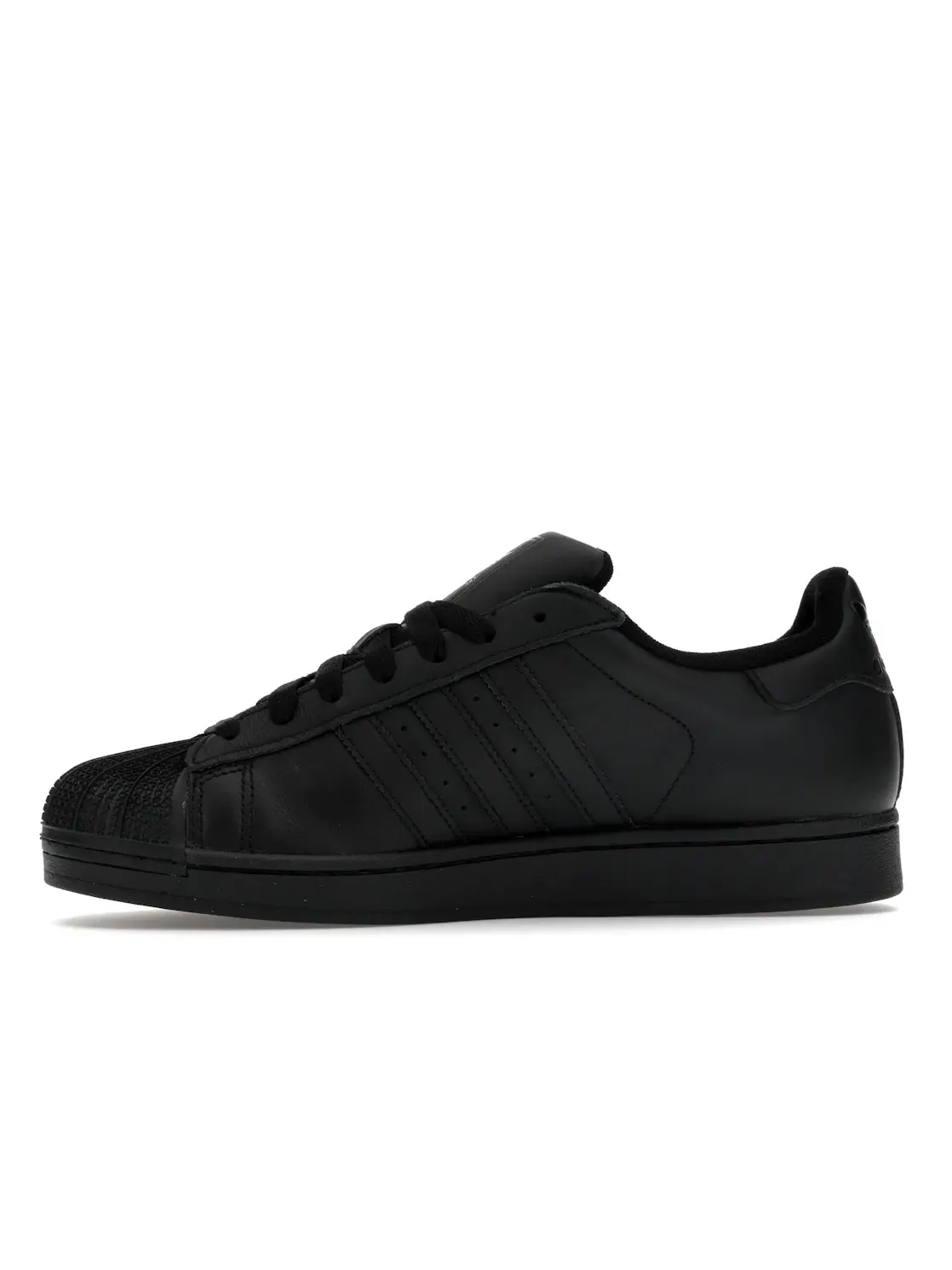 Мужские кроссовки с кожаным верхом Adidas Superstar II — изображение 3 из 4, черный