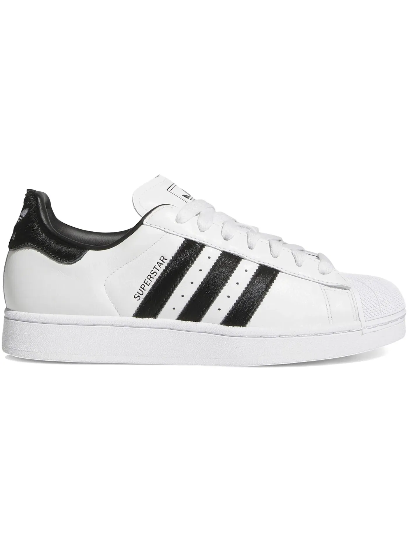 Женские кроссовки с перфорированным носком Adidas Superstar II — изображение 1 из 1, белый/черный/белый