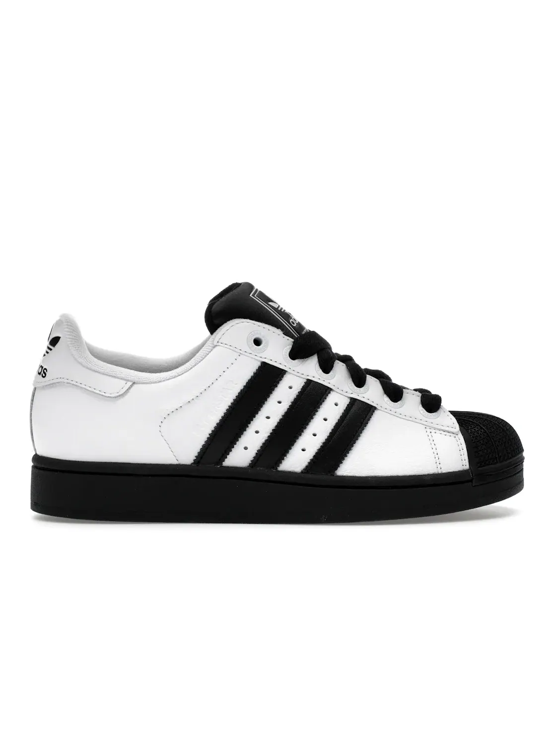Мужские кроссовки Lifestyle с контрастными полосами Adidas Superstar II — изображение 1 из 4, белый черный белый