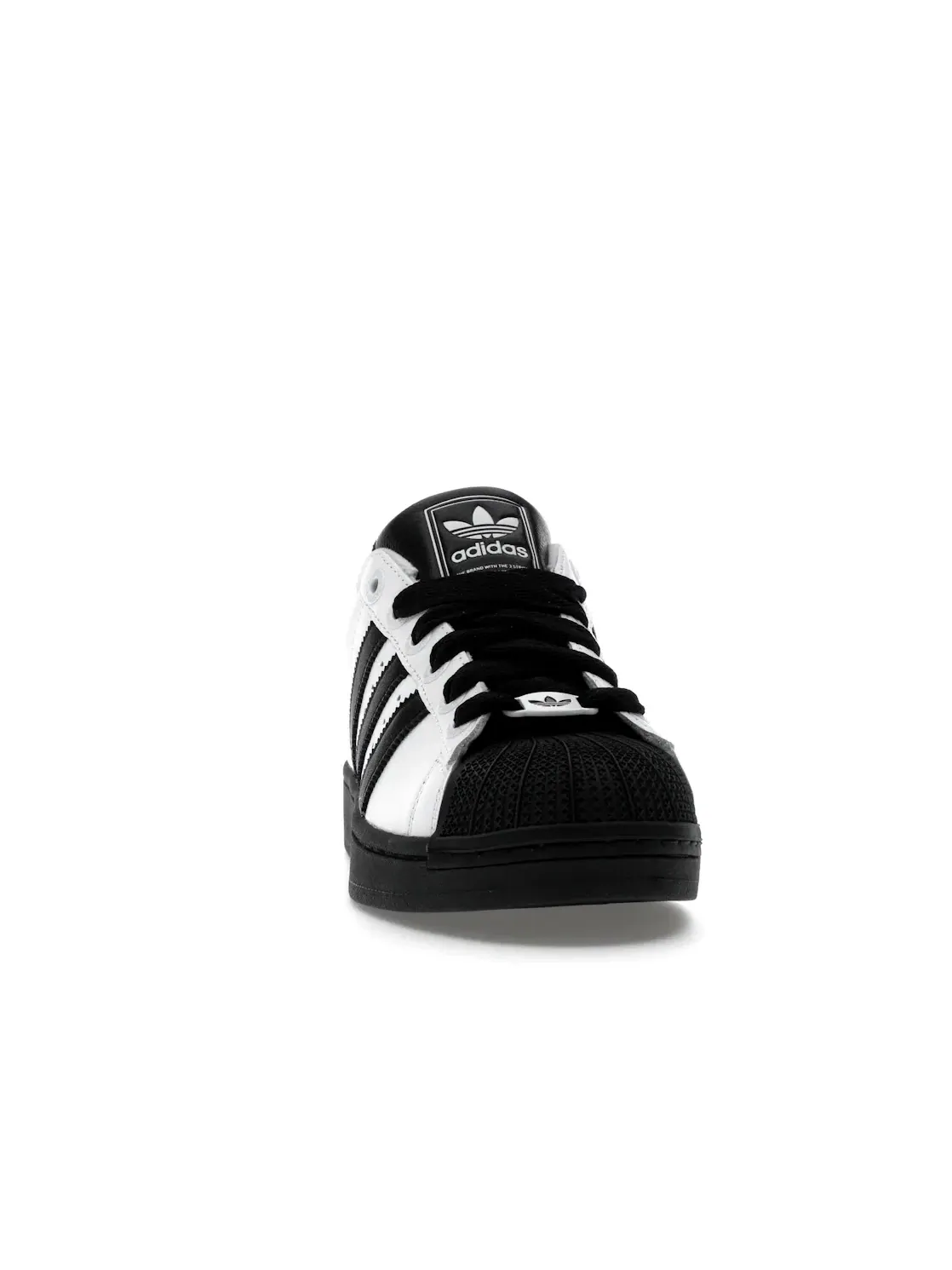 Мужские кроссовки Lifestyle с контрастными полосами Adidas Superstar II — изображение 2 из 4, белый черный белый