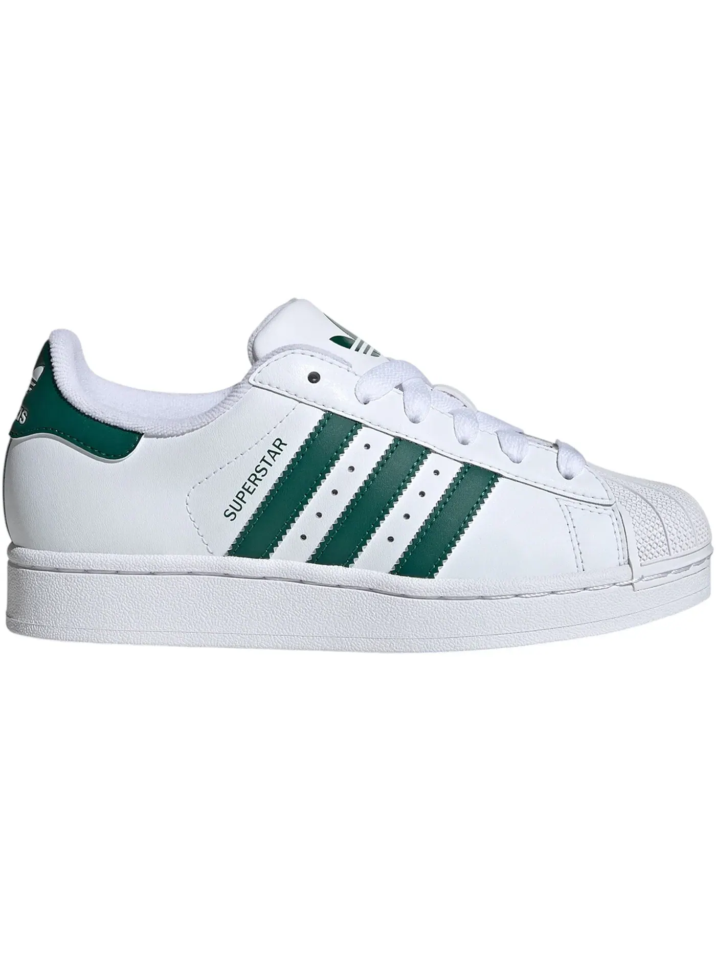 Детские кроссовки Lifestyle Adidas Superstar II — изображение 1 из 1, белый/зеленый/белый