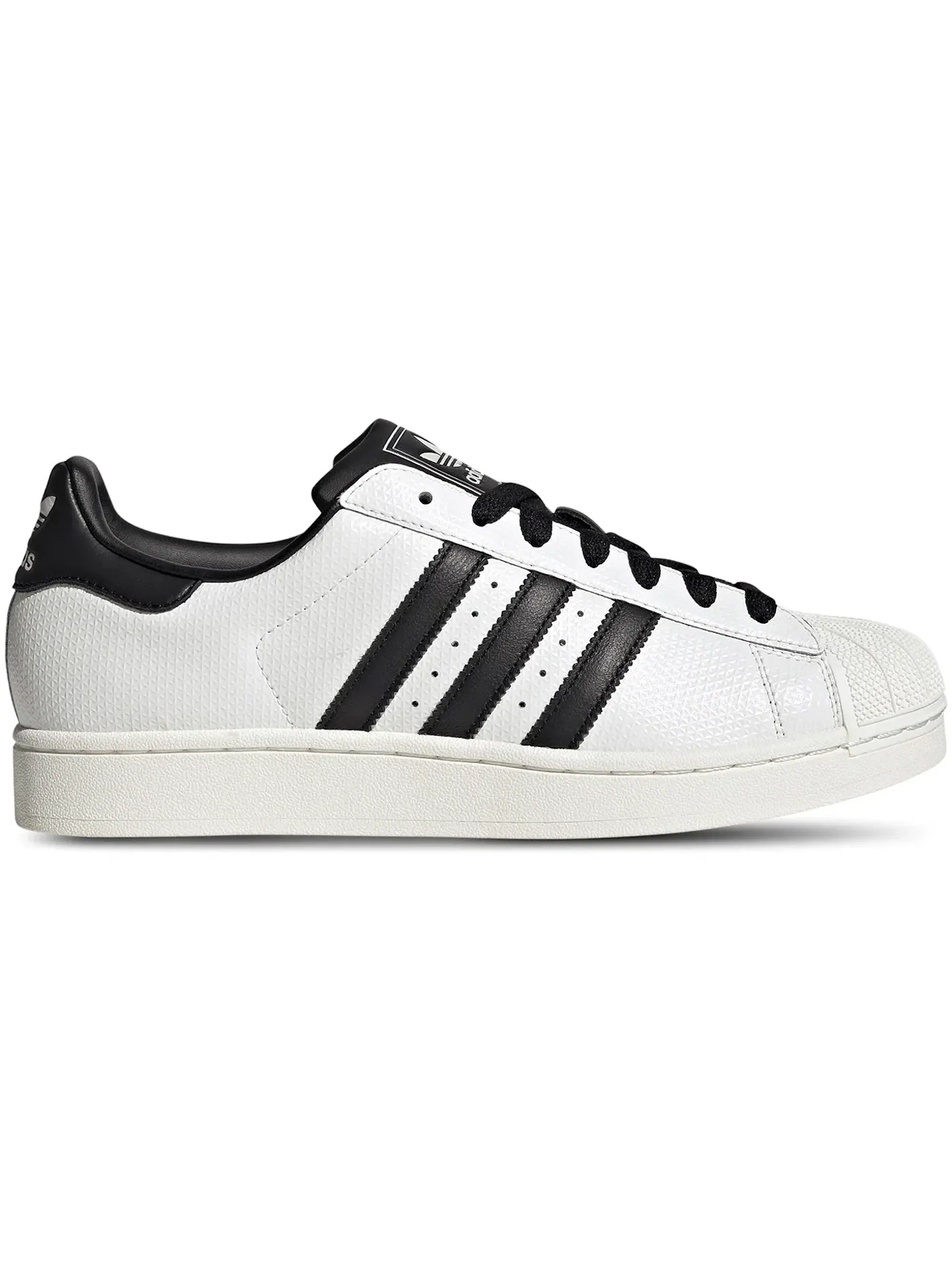Мужские кроссовки с длинным шнурованием Adidas Superstar II — изображение 1 из 1, белый черный белый