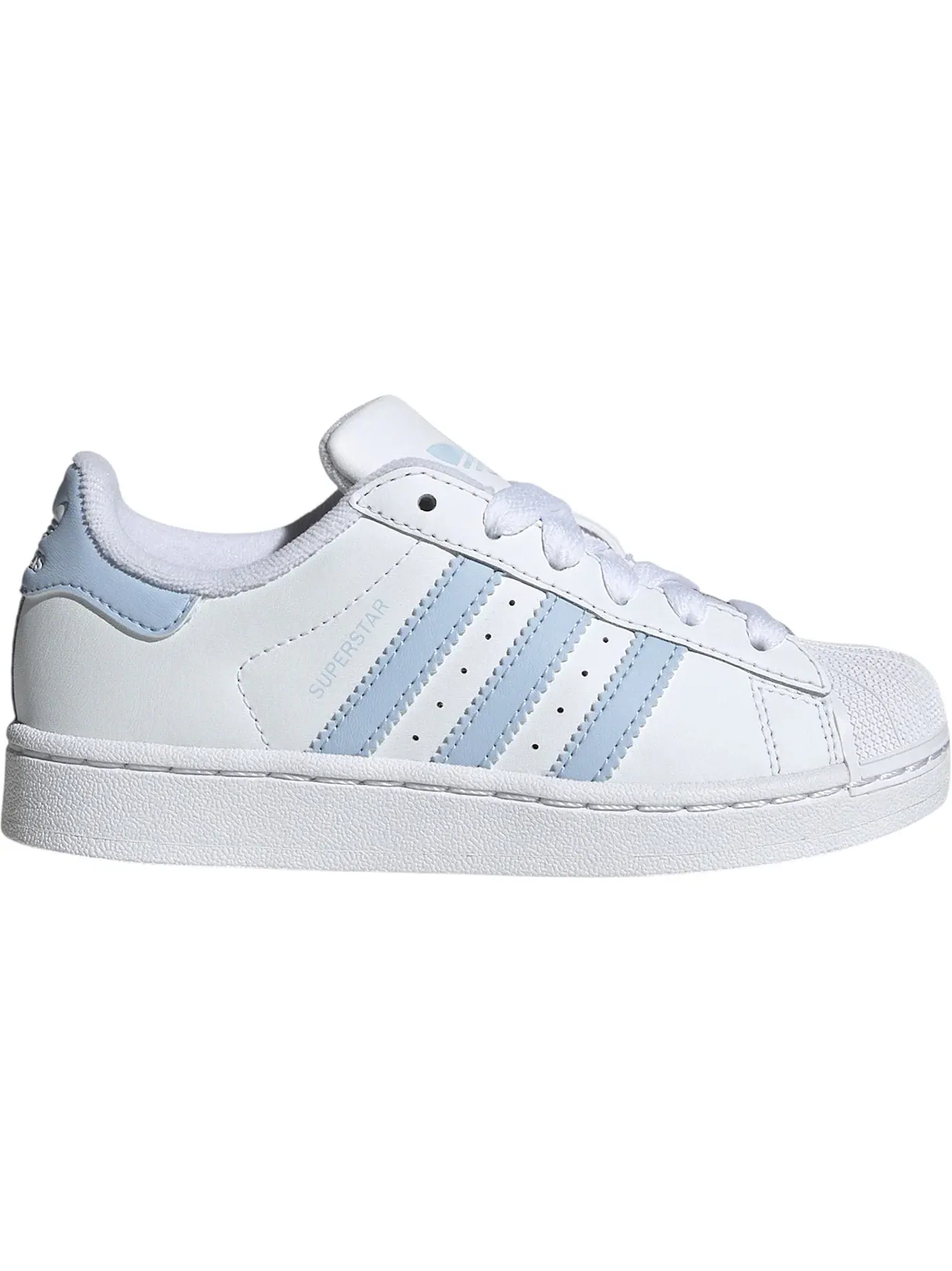Детские кроссовки с длинным шнурком Adidas Superstar II — изображение 1 из 1, белый