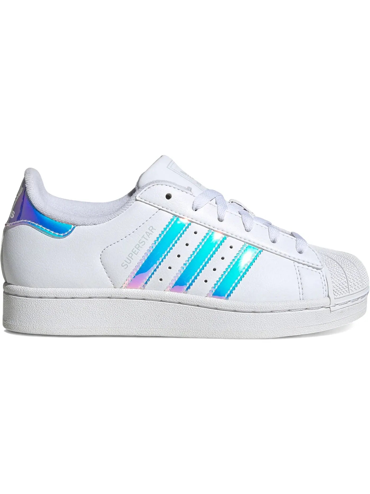 Детские кроссовки Lifestyle с принтом Adidas Superstar II — изображение 1 из 1, белый//синий