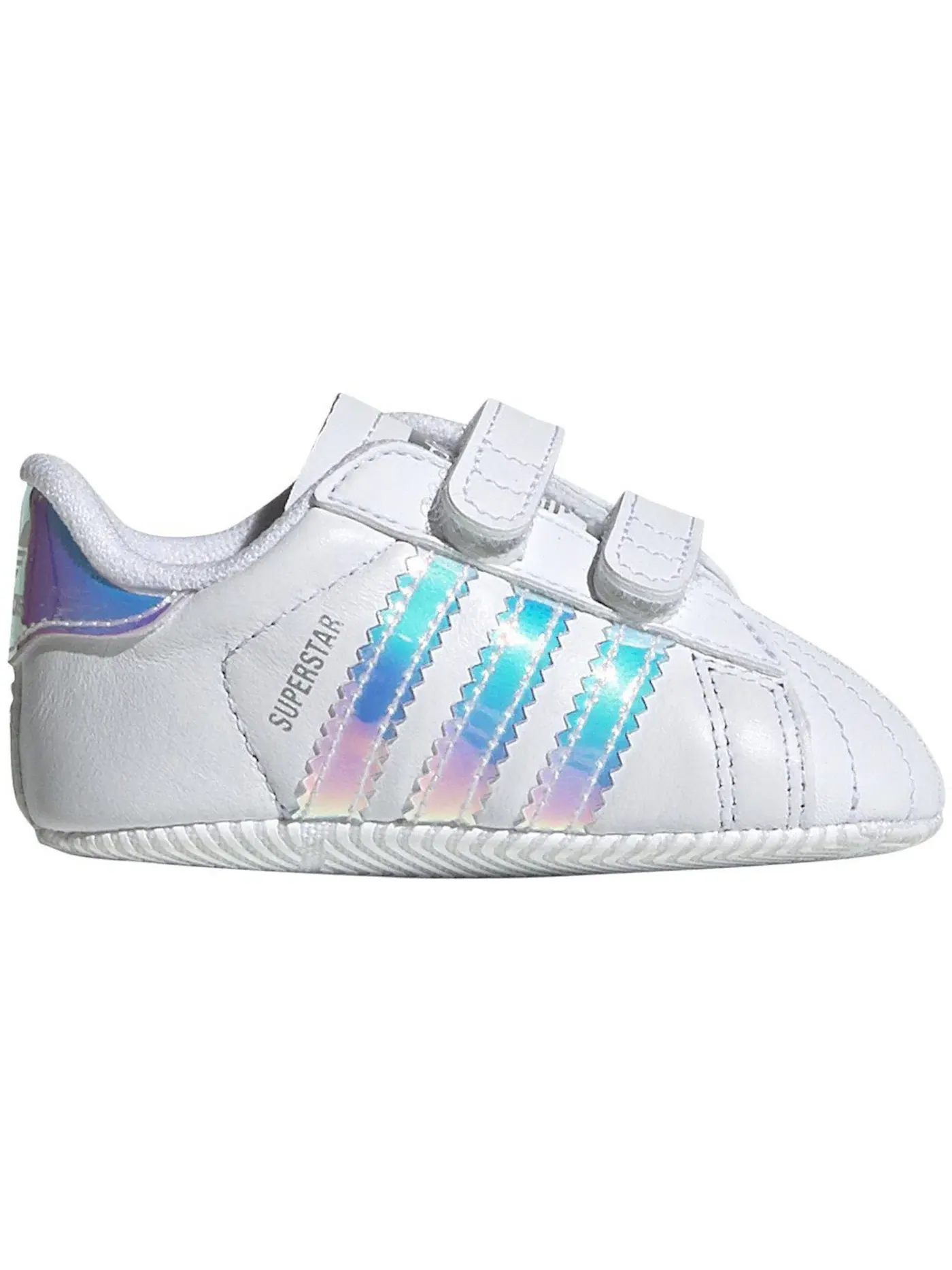 Детские кроссовки Lifestyle с ракушечным носком Adidas Superstar — изображение 1 из 1, белый/белый/черный