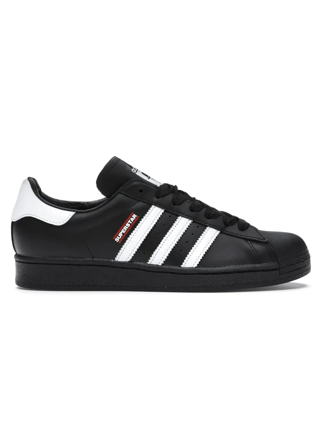 Мужские кроссовки с принтом Adidas Superstar Adidas — изображение 1 из 4, черный/белый/-красный