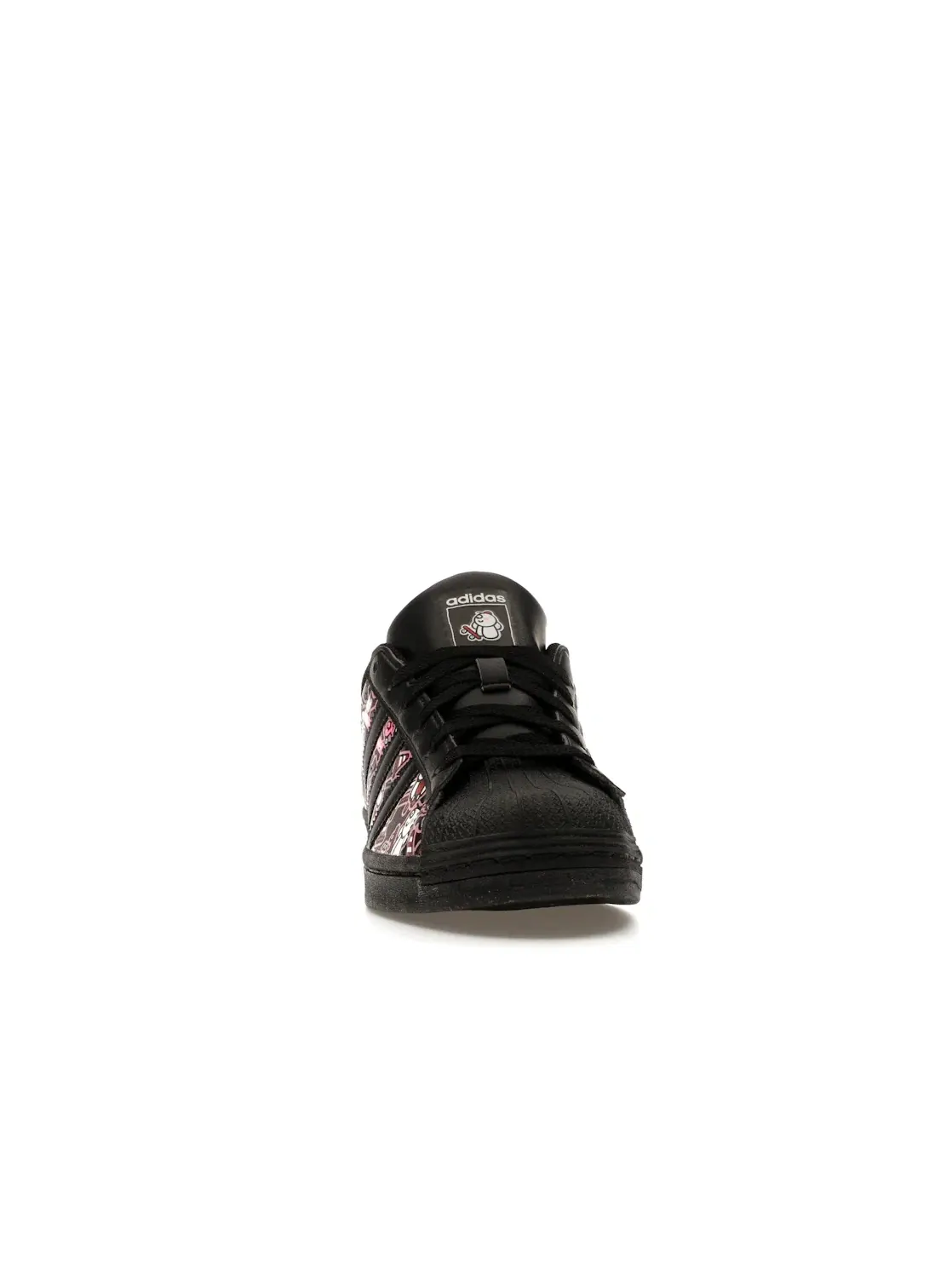 Детские кроссовки Lifestyle с принтом Adidas Superstar Adidas — изображение 2 из 4, черный/черный/белый
